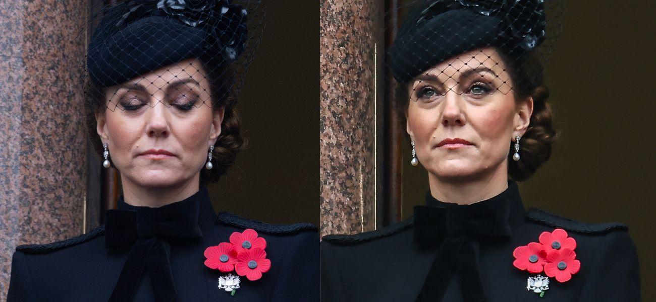 Kate Middleton attends the National Service of Remembrance at the Cenotaph, London, UK, on the 10th November 2024.