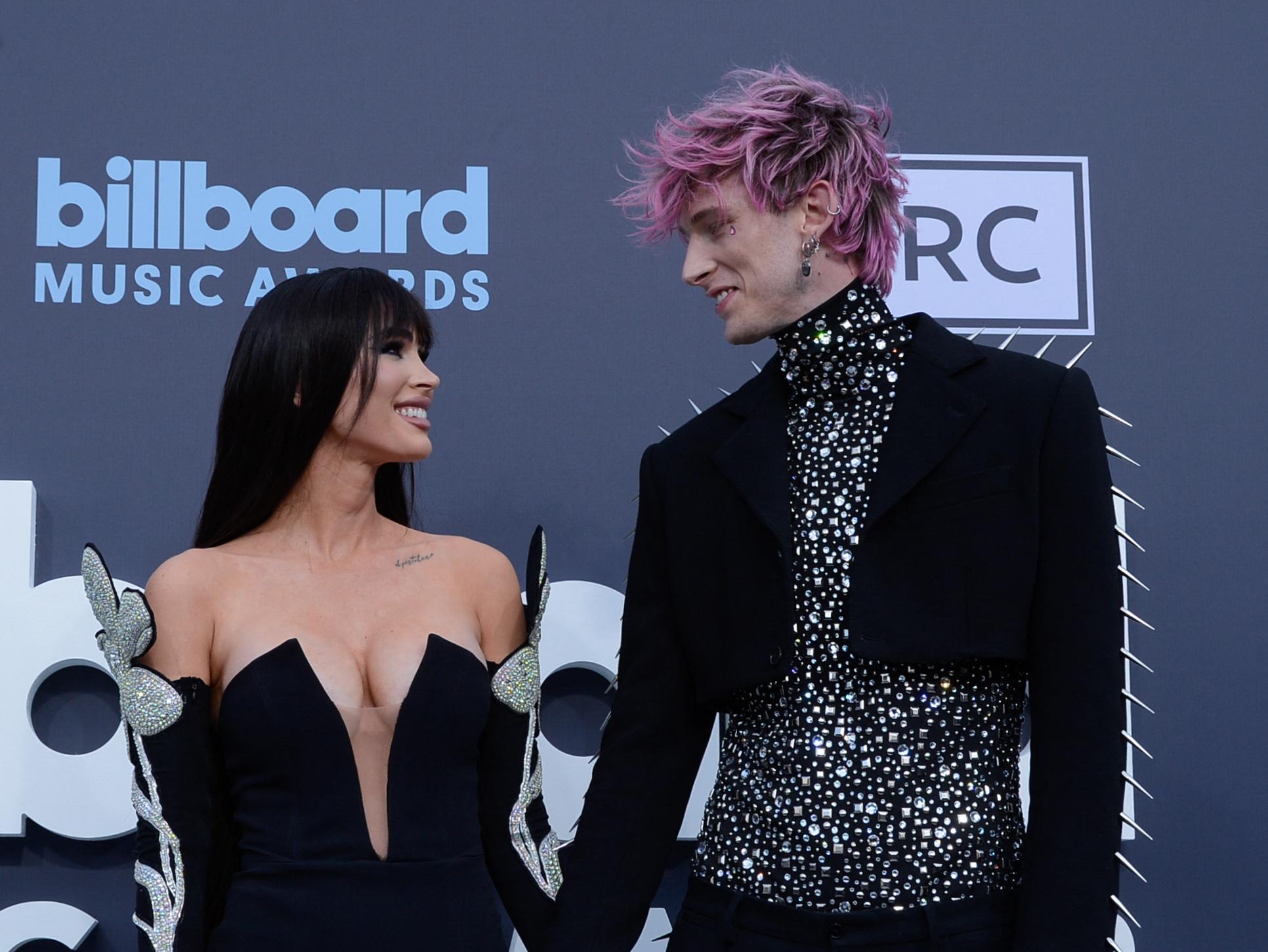 Megan Fox and MGK at 2022 Billboard Music Awards - arrivals