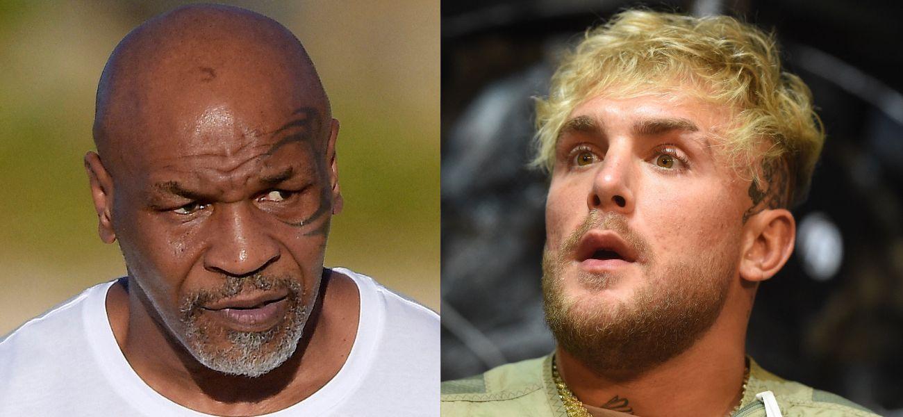 Mike Tyson, Jake Paul photo collage