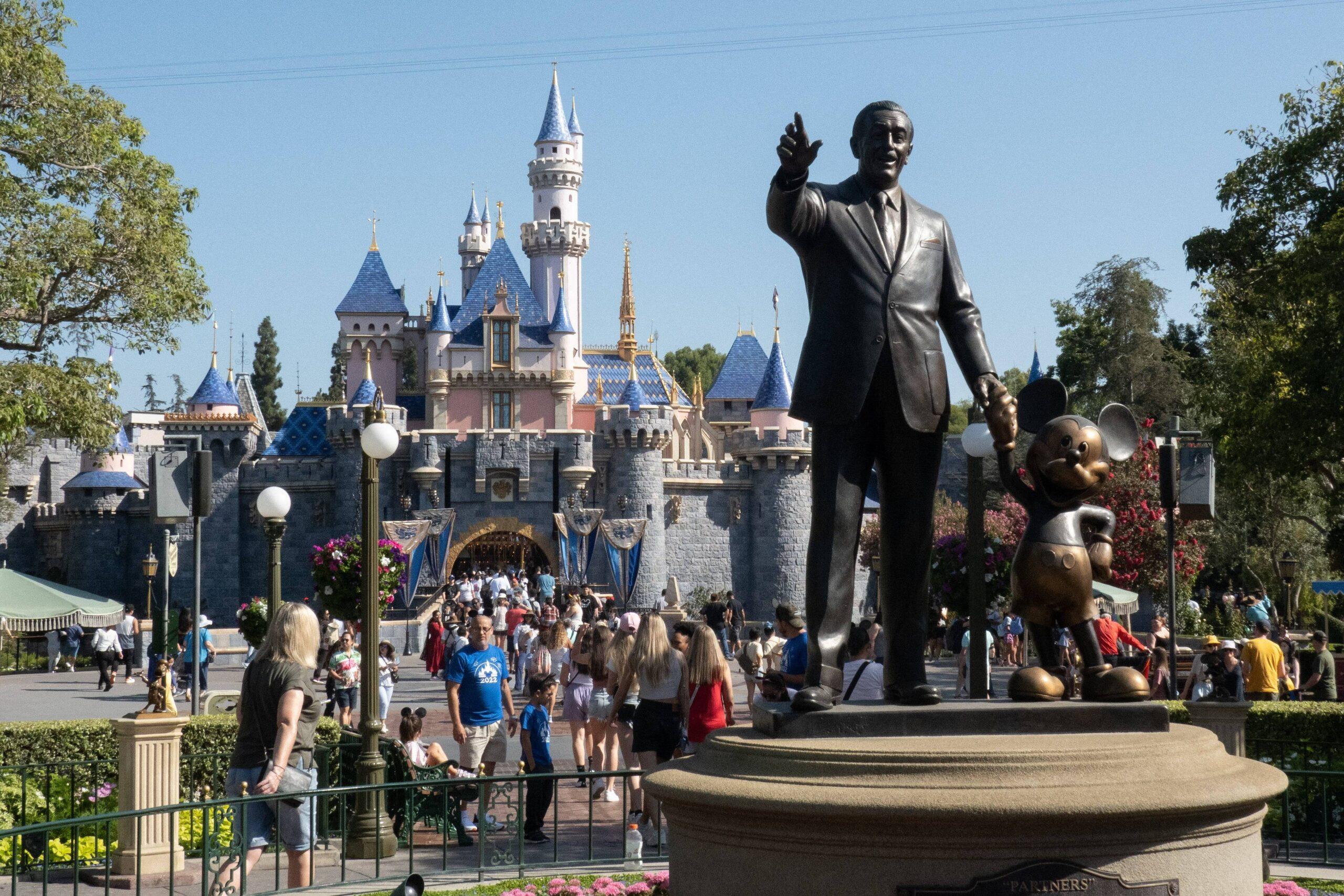 Disneyland castle in California