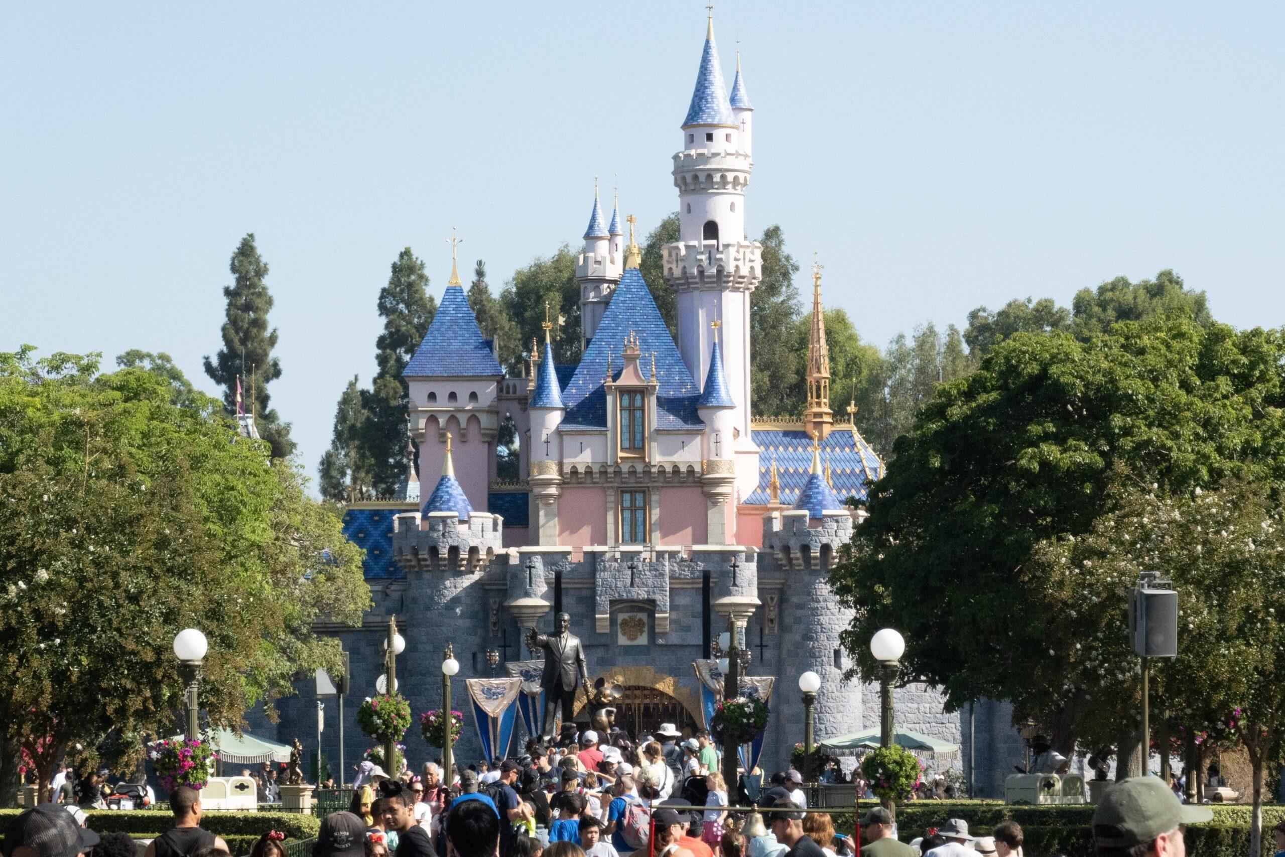 Disneyland castle in California