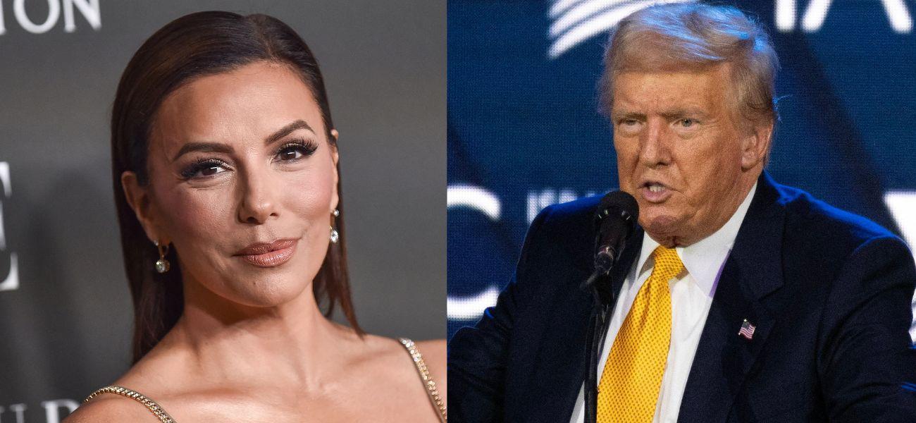 Eva Longoria (left) Donald Trump (right)