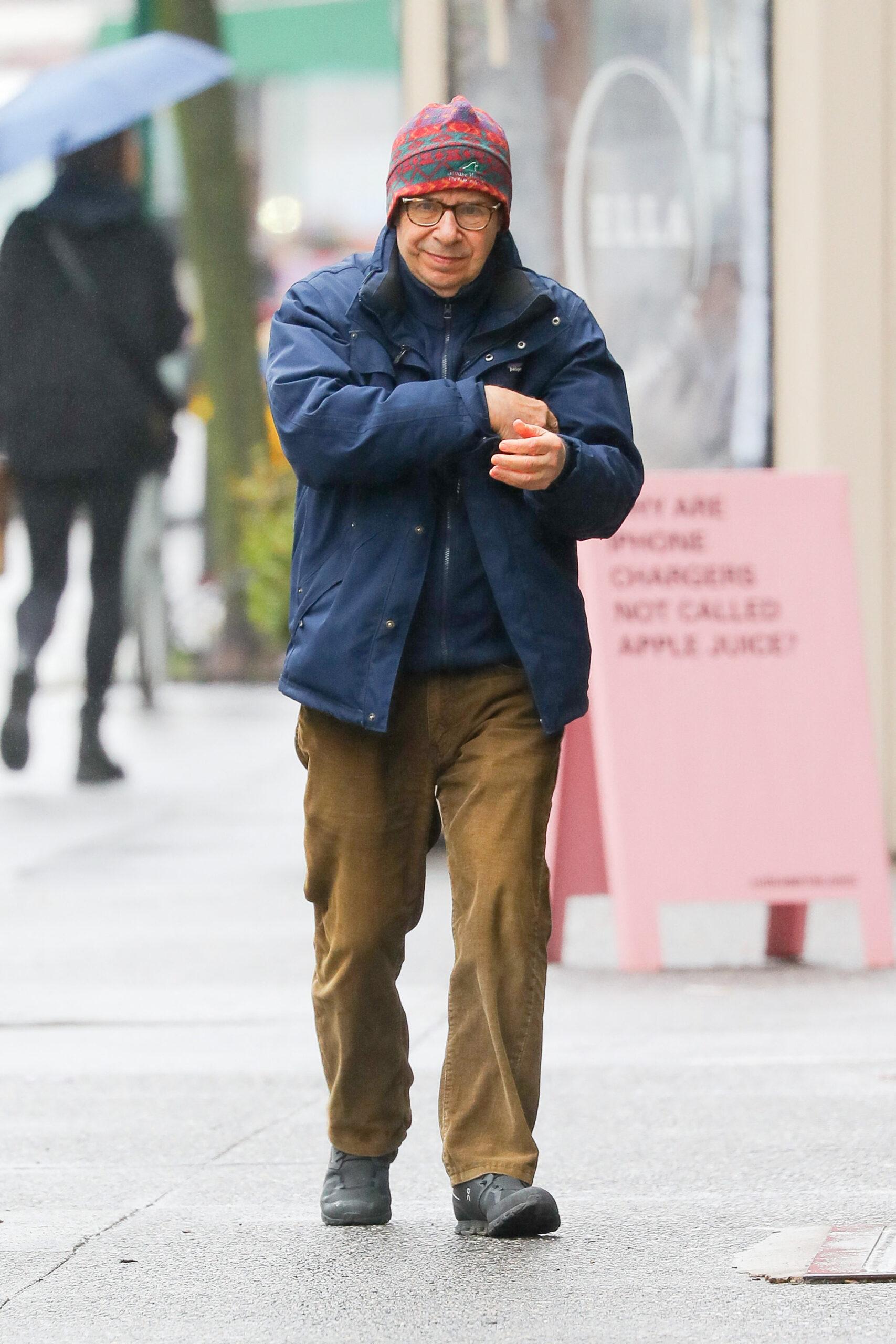 Rick Moranis on the streets of New York City.