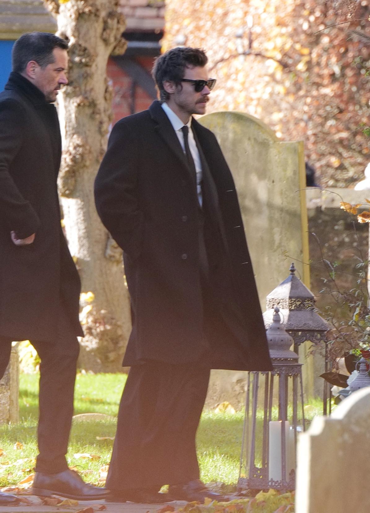 Harry Styles at former One Direction bandmate Liam Payne's funeral