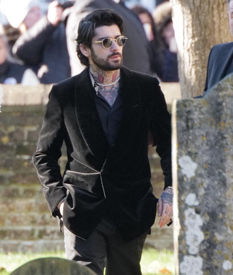 Zayn Malik at former One Direction bandmate Liam Payne's funeral