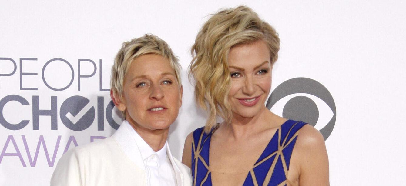 Ellen DeGeneres and Portia de Rossi at the 41st Annual People's Choice Awards