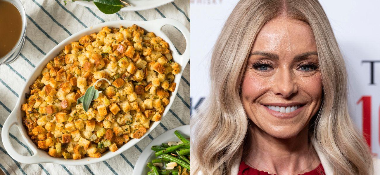 Stuffing (left) Kelly Ripa (right)