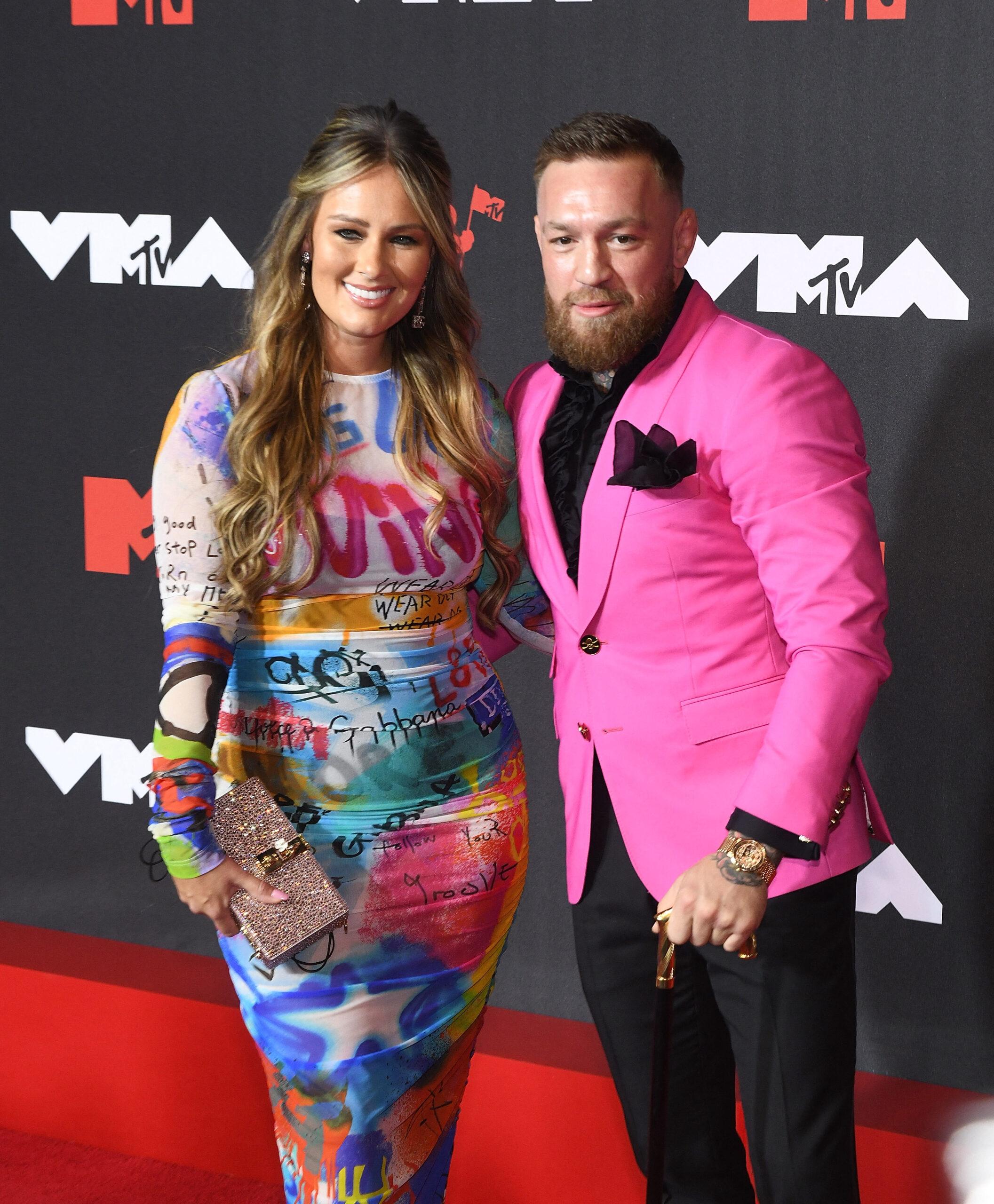 Dee Devlin and Conor McGregor at the 2021 MTV Video Music Awards