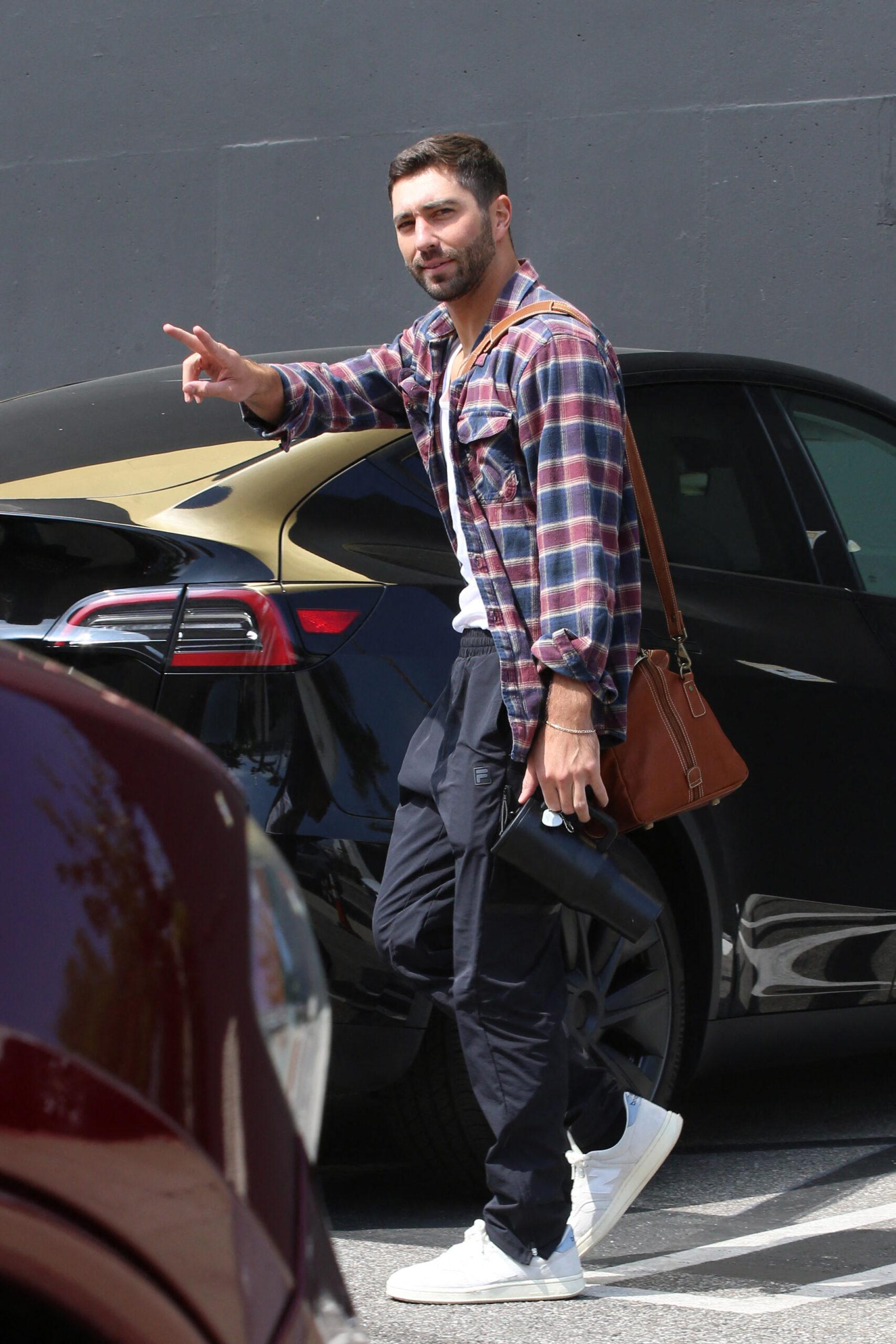 Joey Graziadei is seen leaving 'Dancing With The Stars' rehearsals