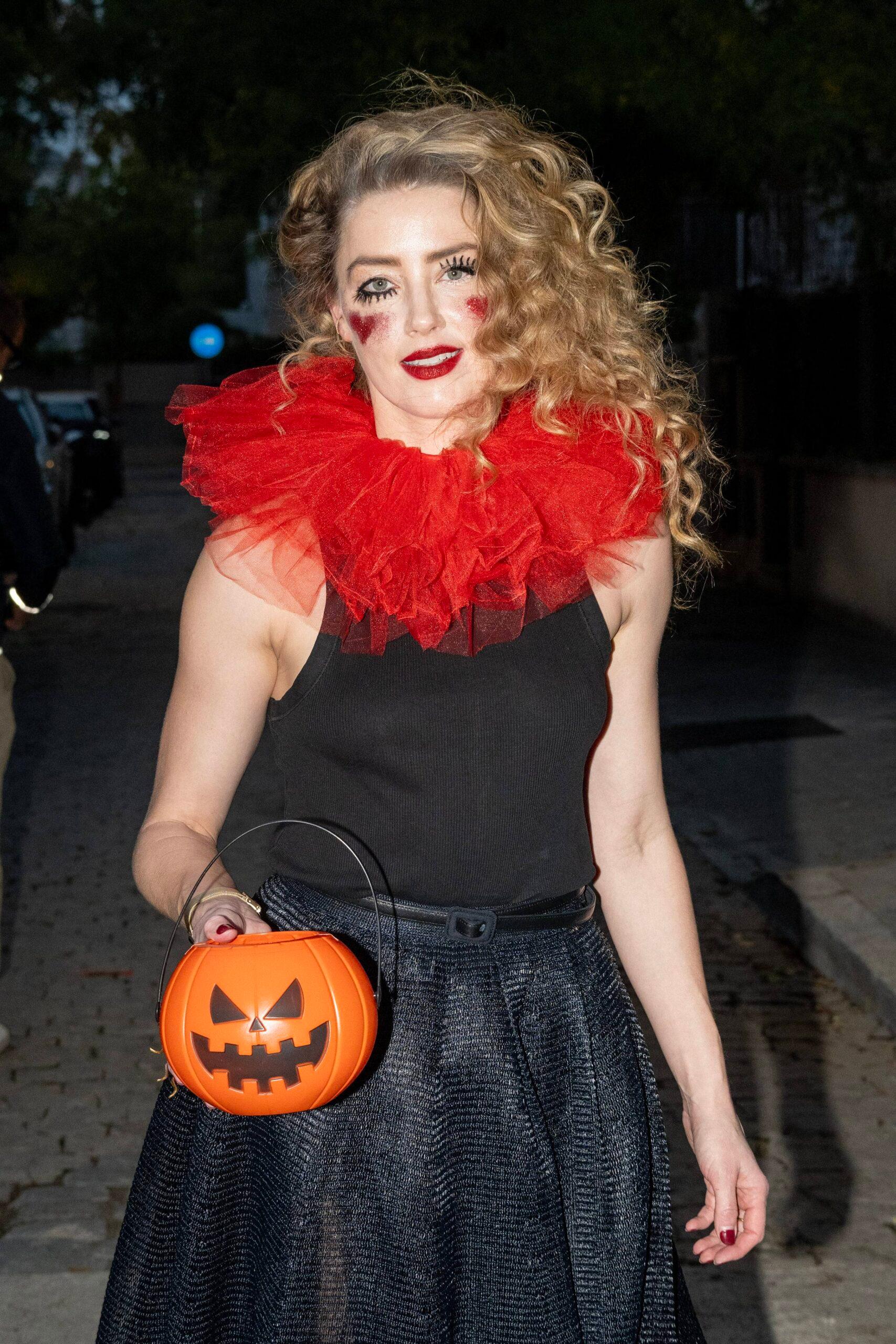 Amber Heard Celebrates Halloween 