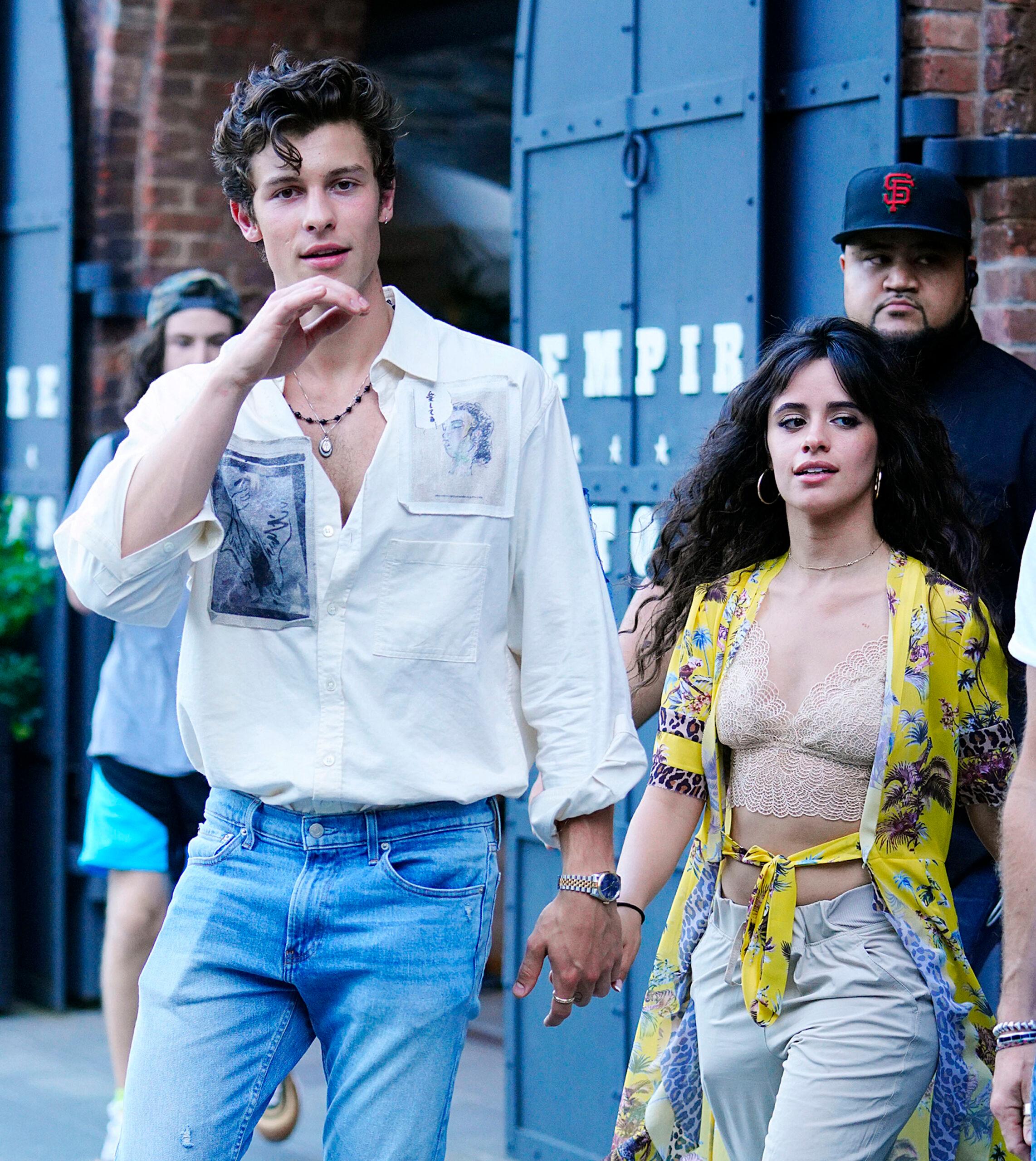 Camila Cabello and Shawn Mendes take a romantic outing on his 21st birthday in Brooklyn, New York.