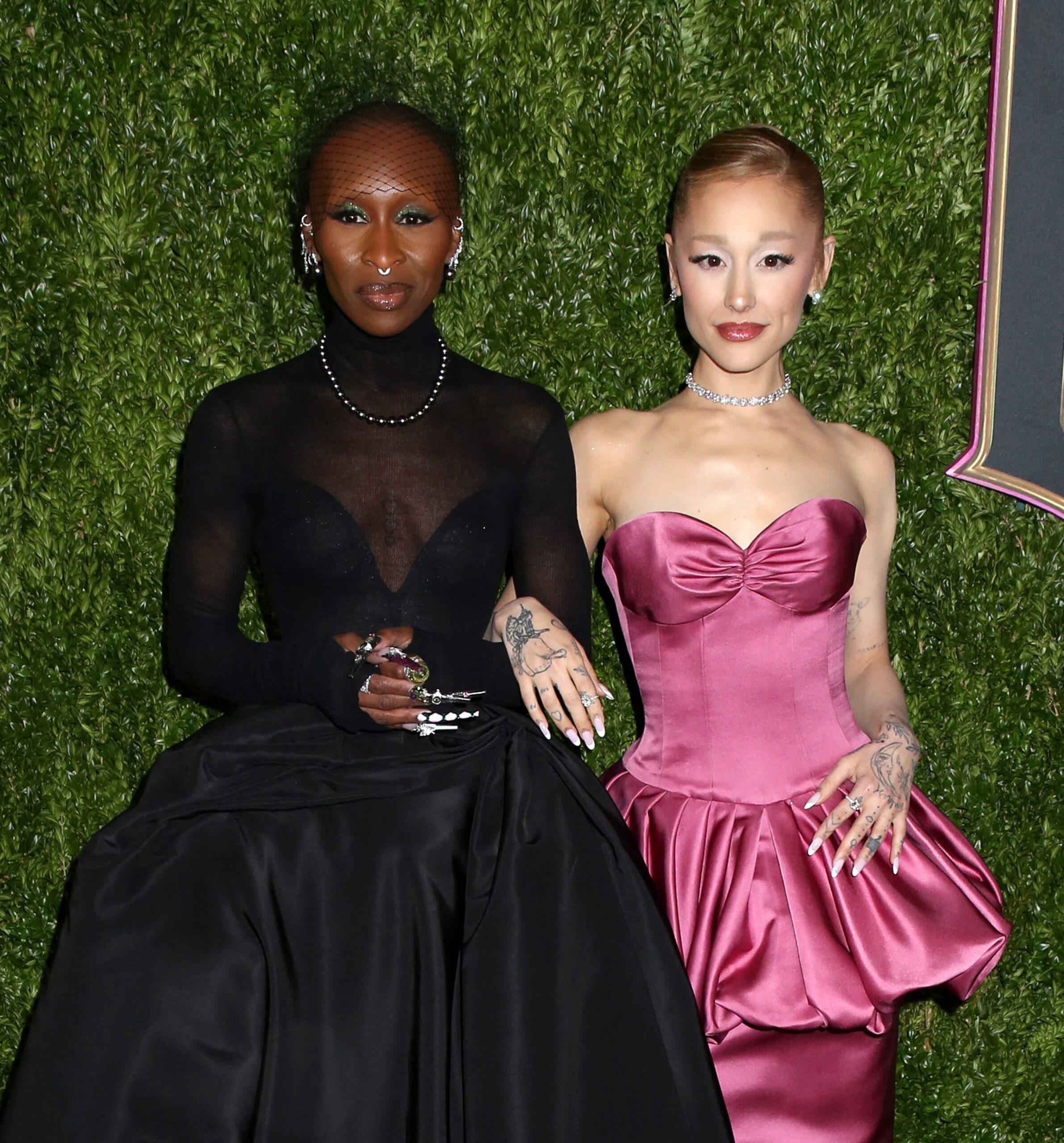 Ariana Grande and Cynthia Erivo at Wicked New York Premiere