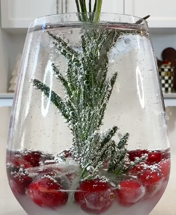 Snow globe cocktail