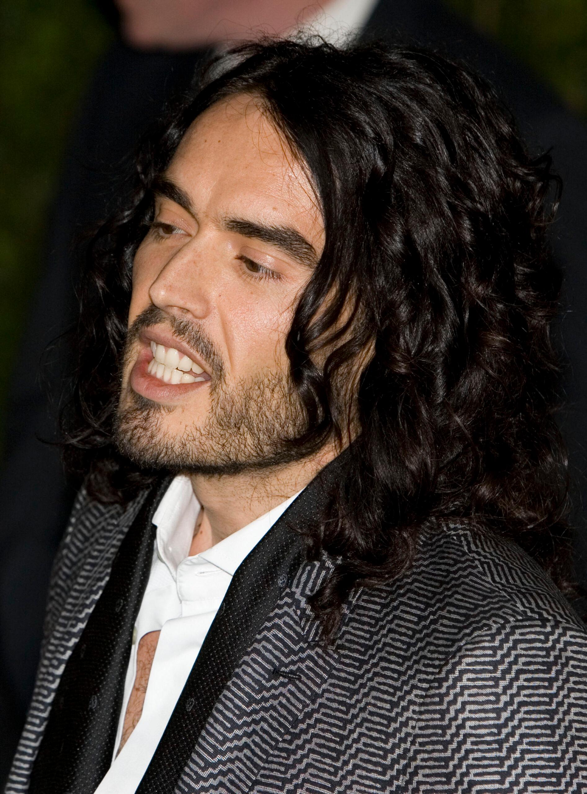 Russell Brand at the Vanity Fair Oscars party at the Sunset Towers in West Hollywood