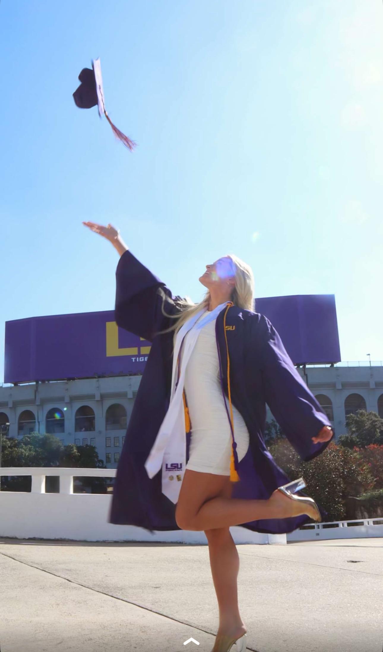 Olivia Dunne graduates from LSU.