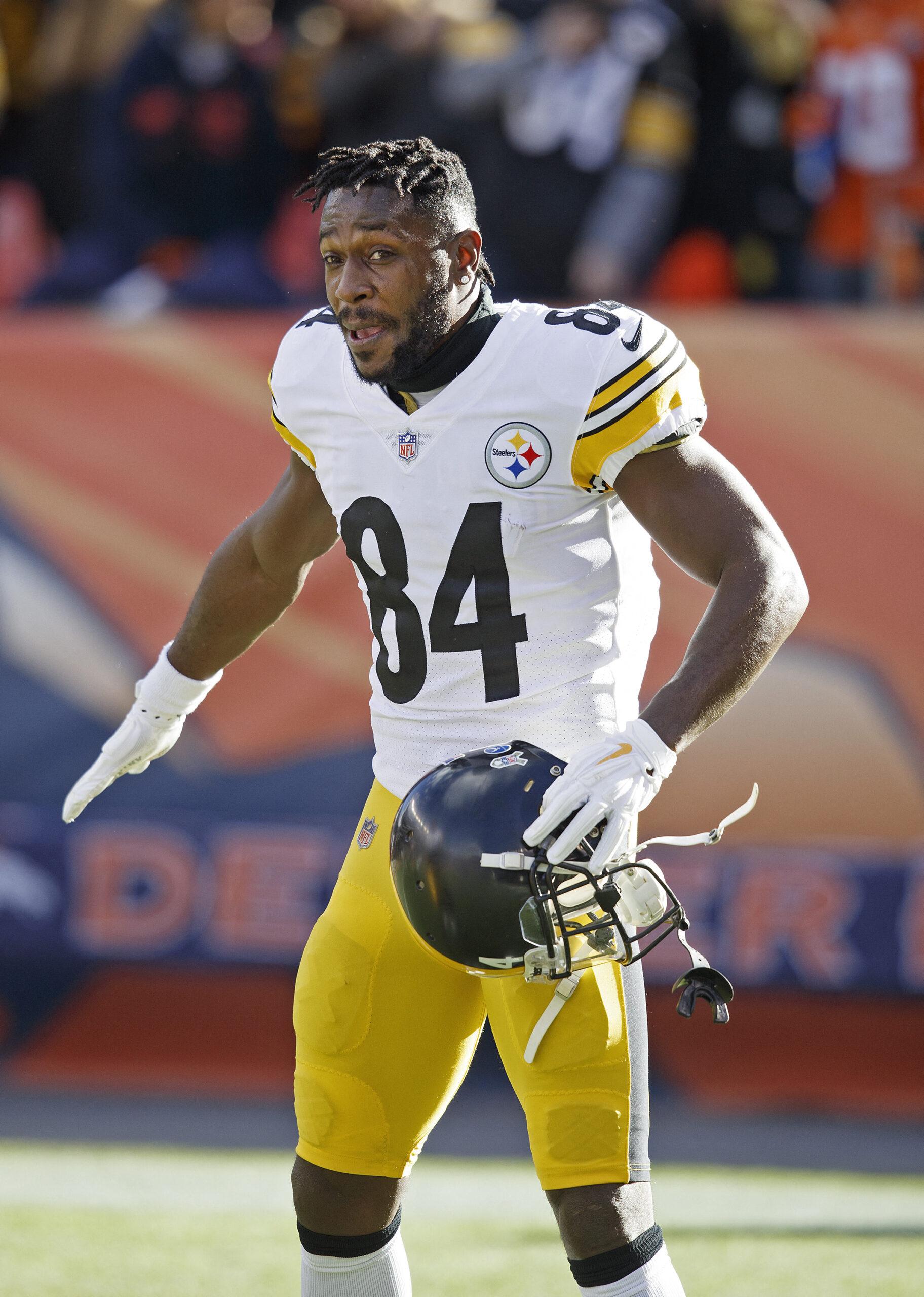 Antonio Brown on the NFL field