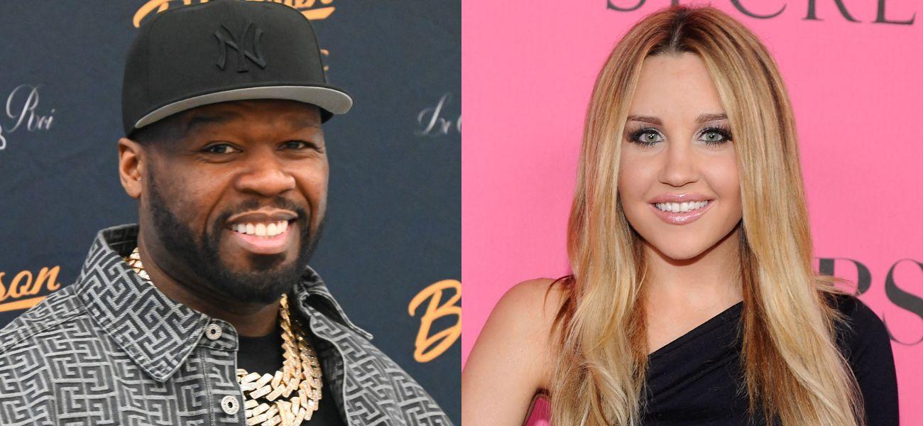 50 Cent (left) Amanda Bynes (right)