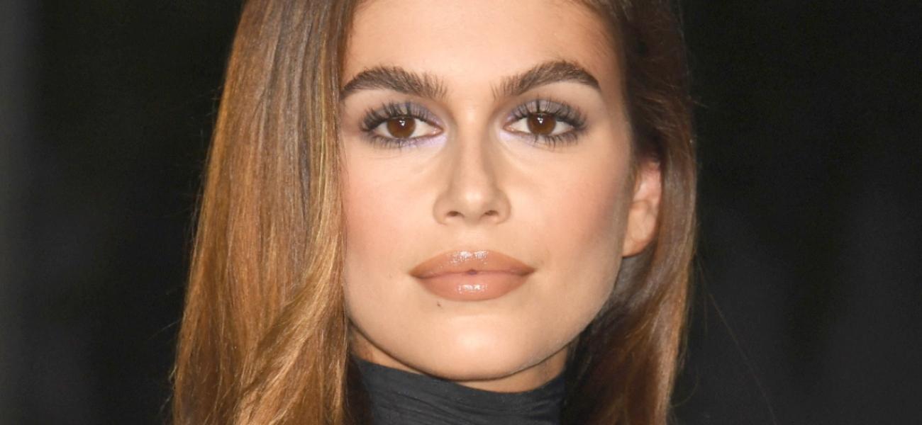 Kaia Gerber close up