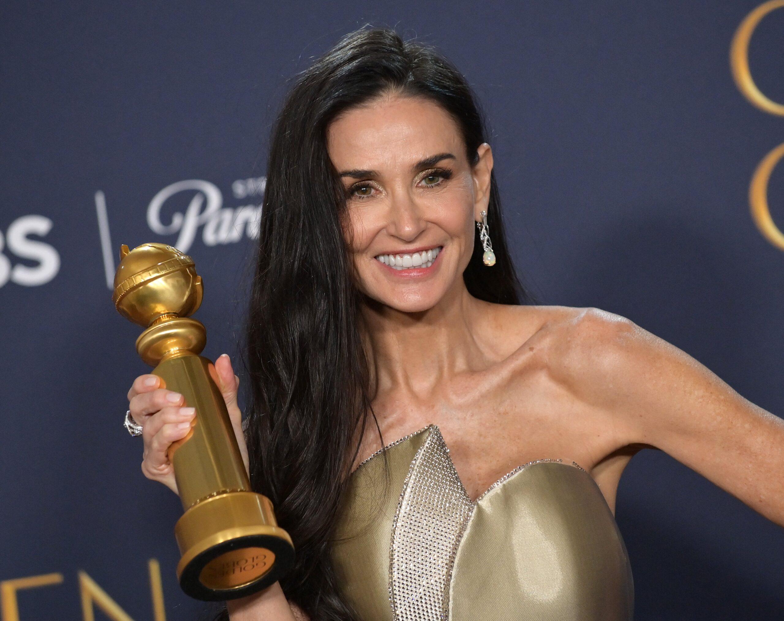 Demi Moore at the 82nd Golden Globe Awards.