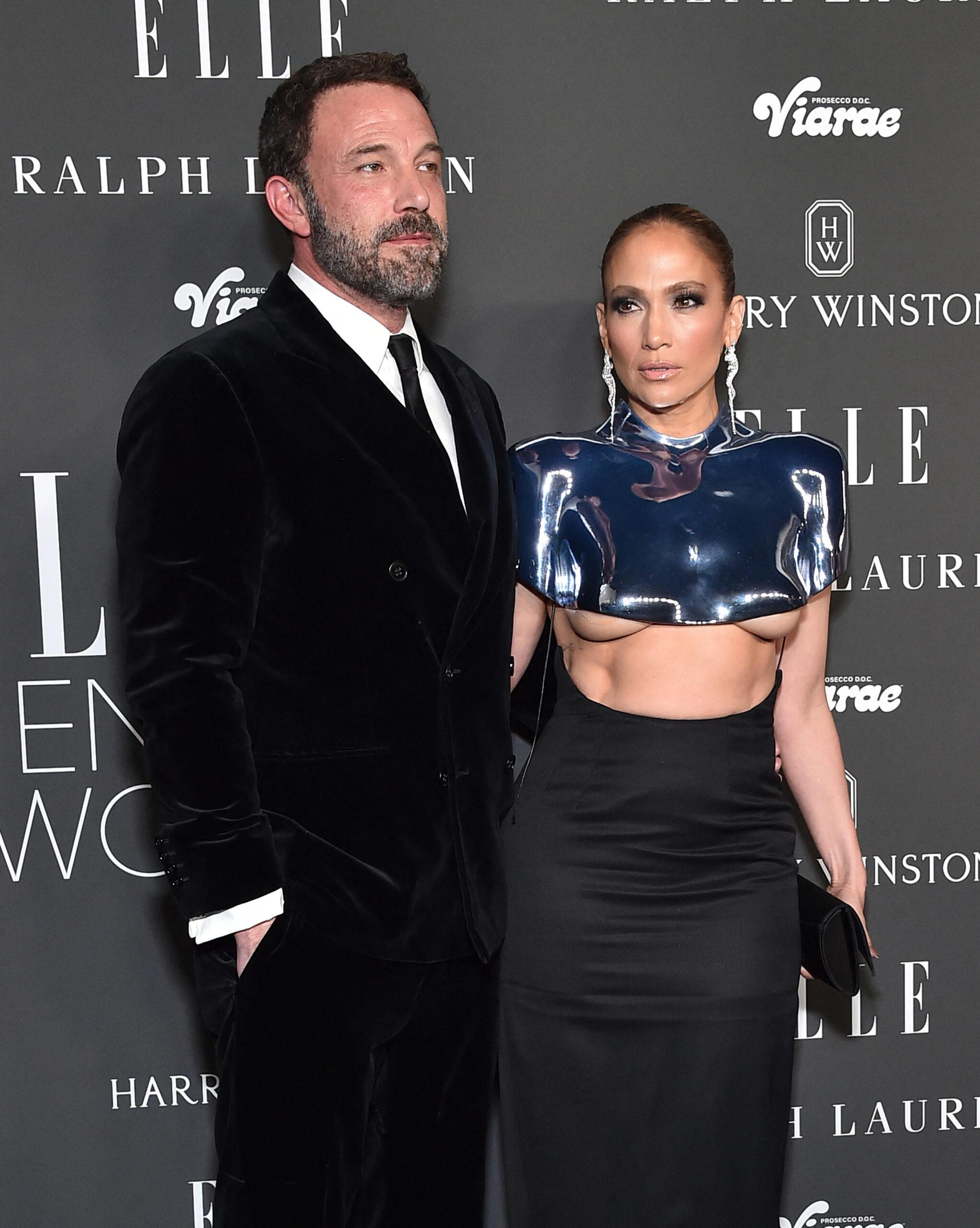 Ben Affleck and Jennifer Lopez with El to celebrate 2023 women in Hollywood