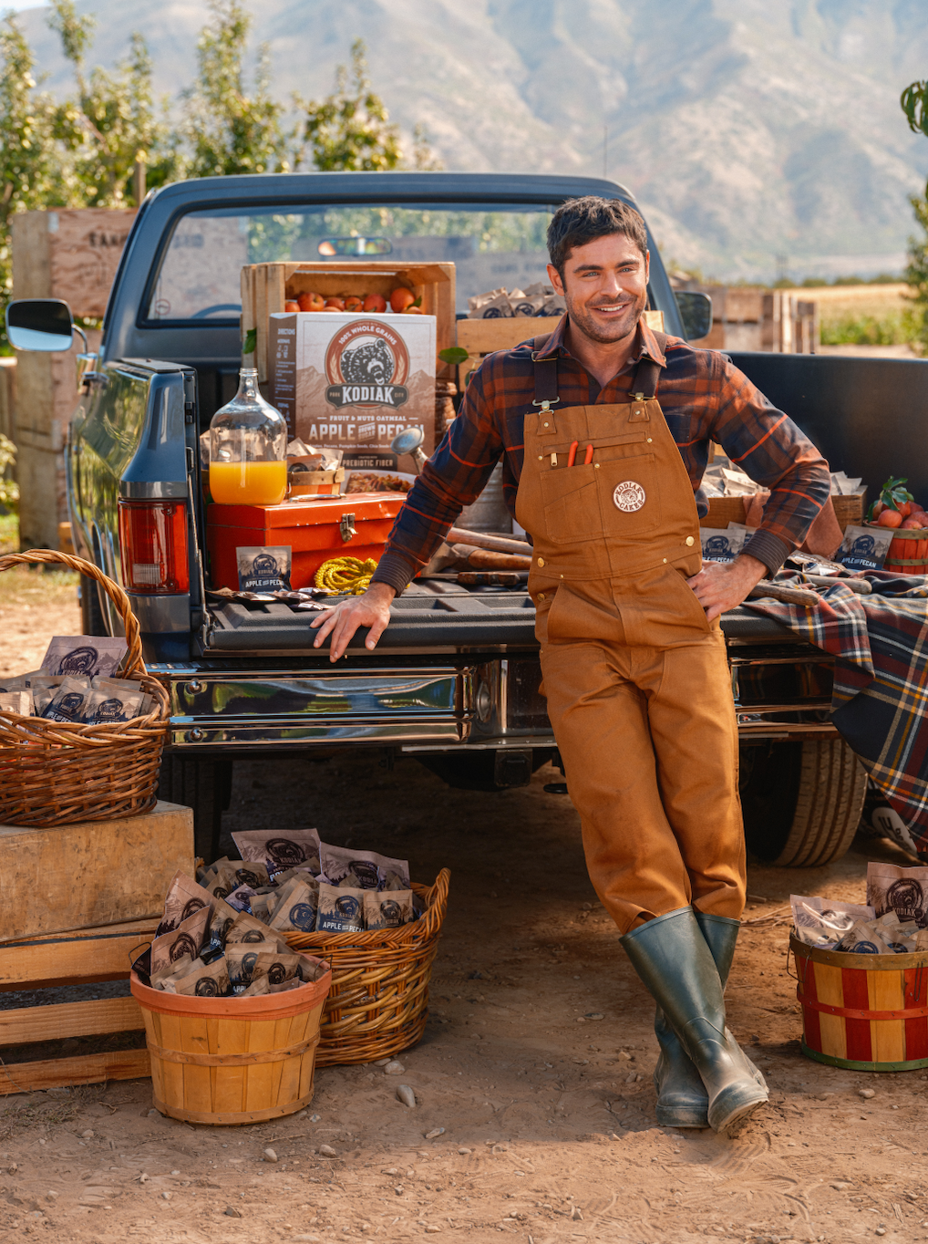 Zac Efron eating Limited-Edition Apple Brown Sugar Pecan Oatmeal