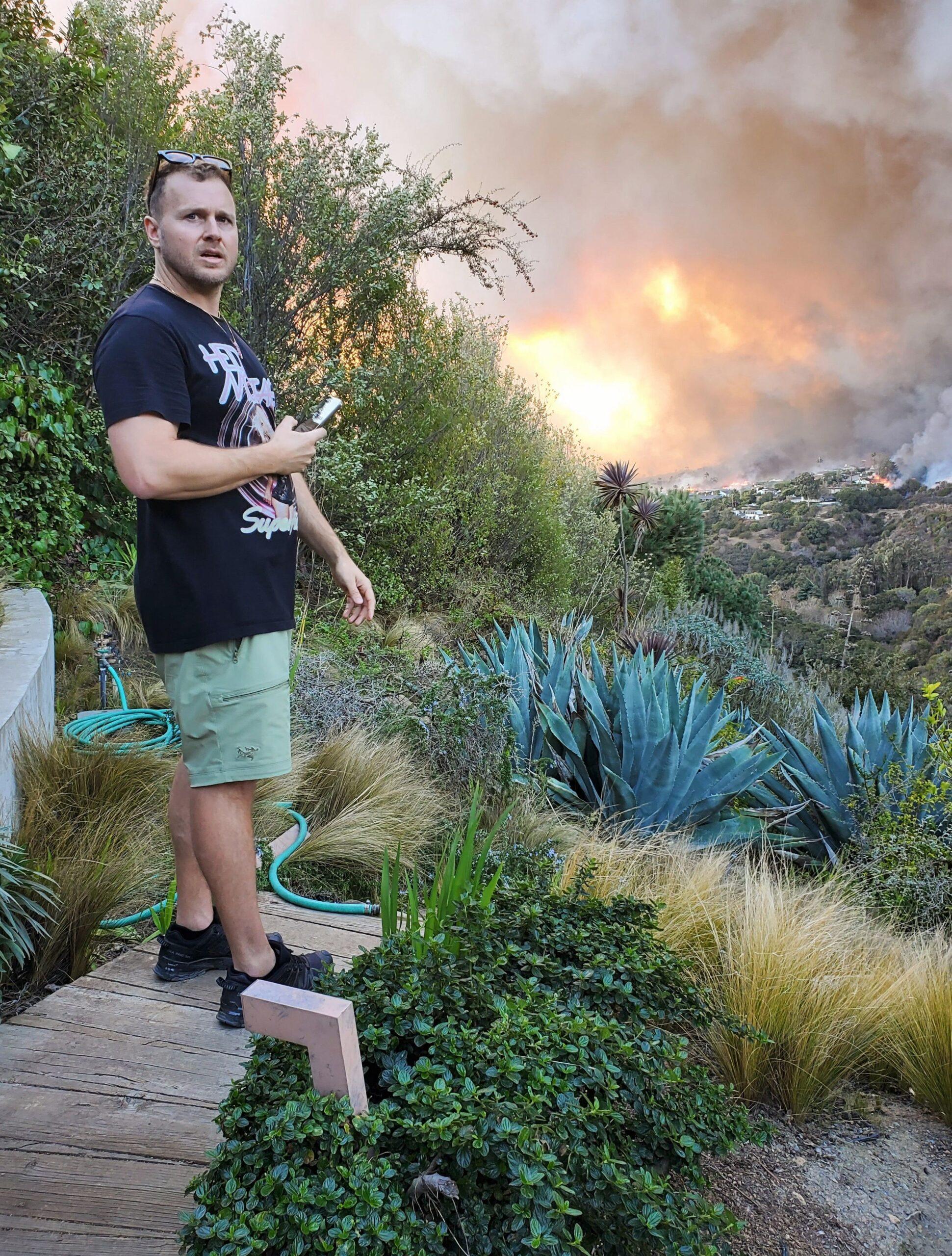 Spencer Pratt Los Angeles wildfires.