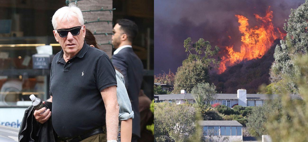 James Woods, Pacific Palisades Wildfire photo collage