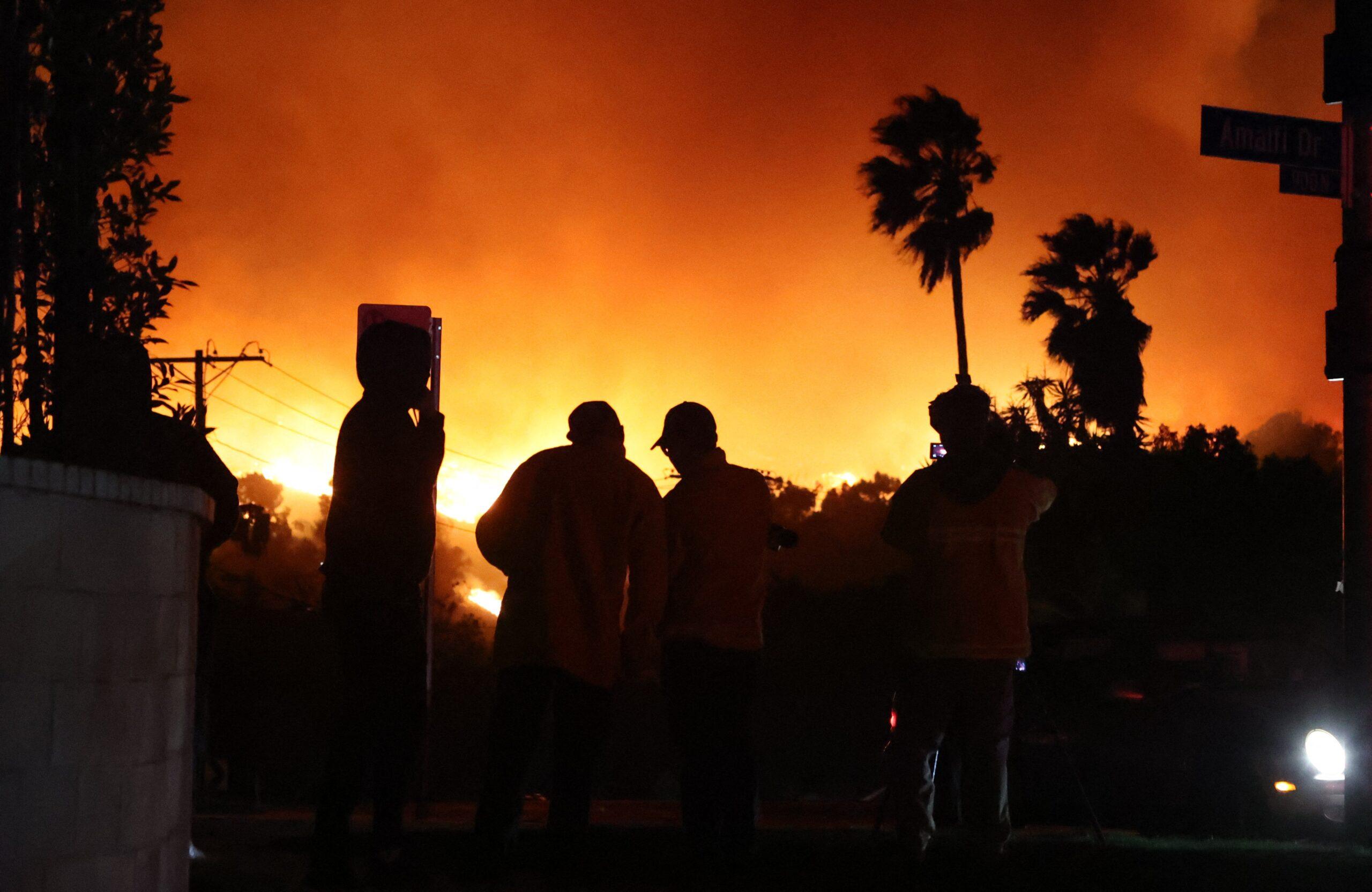 Pacific Palisades fire as it consumes residents homes and neighborhoods