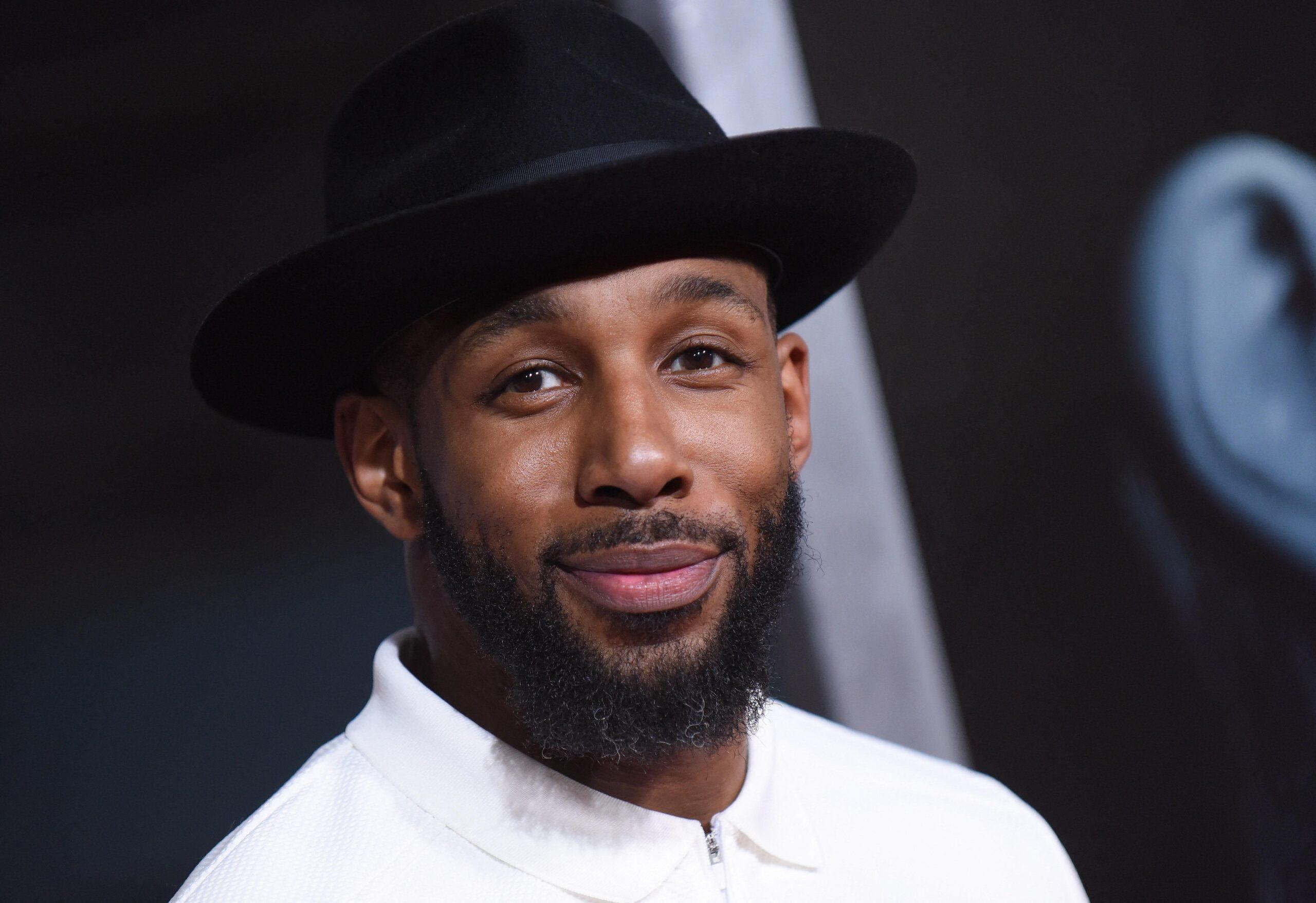 Stephen Twitch boss wearing a black hat