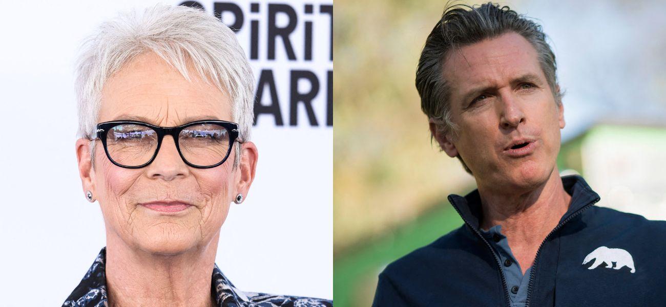 ///jamie lee curtis gavin newsom