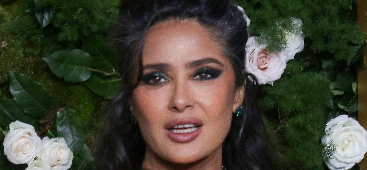 82nd Annual Golden Globe Awards: RED CARPET. 05 Jan 2025 Pictured: January 5, 2025, Beverly Hills, California, USA: Salma Hayek on the red carpet at the 82nd Annual Golden Globe Awards held on January 5, 2025 at The Beverly Hilton in Beverly Hills, California. BURT HARRIS/BNS/PI. Photo credit: ZUMAPRESS.com / MEGA TheMegaAgency.com sales@mega.global (Mega Agency TagID: MEGA1251079_071.jpg) [Photo via Mega Agency]