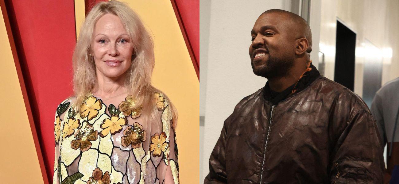 Pamela Anderson, Kanye West, photo collage