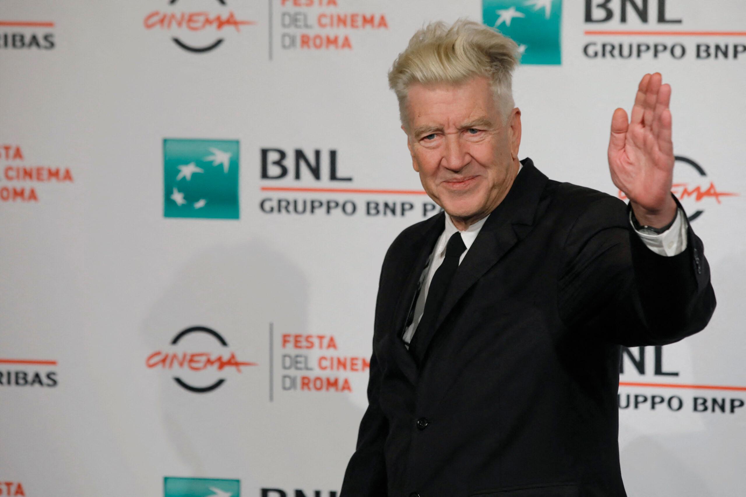 David Lynch at the Rome Film Festival.