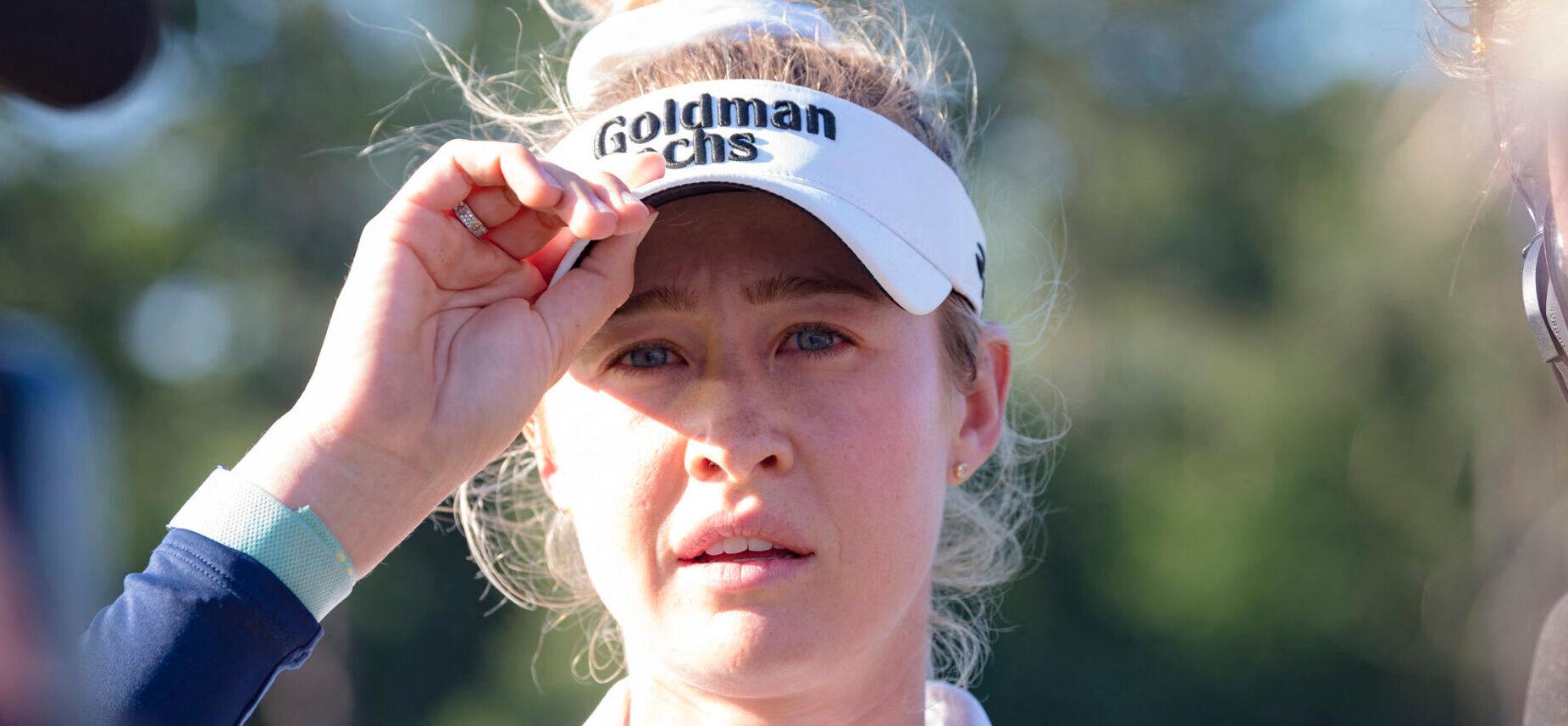 April 21, 2024, The Woodlands, Texas, USA: Crowds at the 12th green watching Nelly Korda during The Chevron Championship at The Club at Carlton Woods on April 18, 2024, in The Woodlands, Texas. Korda went on to win with a score of 13 under par. 21 Apr 2024 Pictured: April 21, 2024, The Woodlands, Texas, USA: NELLY KORDA wins the 2024 Chevron Championship with a score of 13 under par at The Club at Carlton Woods on April 18, 2024, in The Woodlands, Texas. Photo credit: ZUMAPRESS.com / MEGA TheMegaAgency.com +1 888 505 6342 (Mega Agency TagID: MEGA1128214_010.jpg) [Photo via Mega Agency]