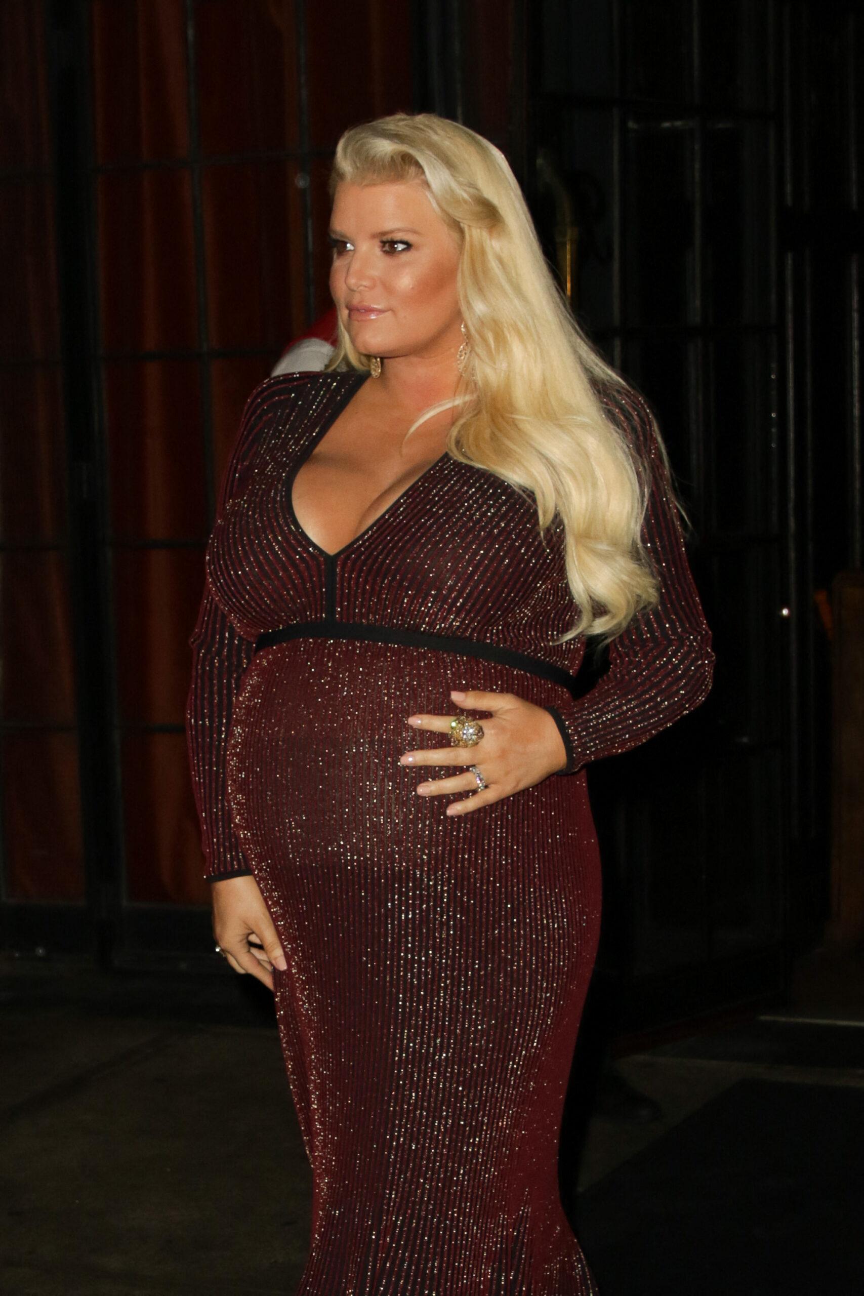 Jessica Simpson seen leaving the Bowery Hotel