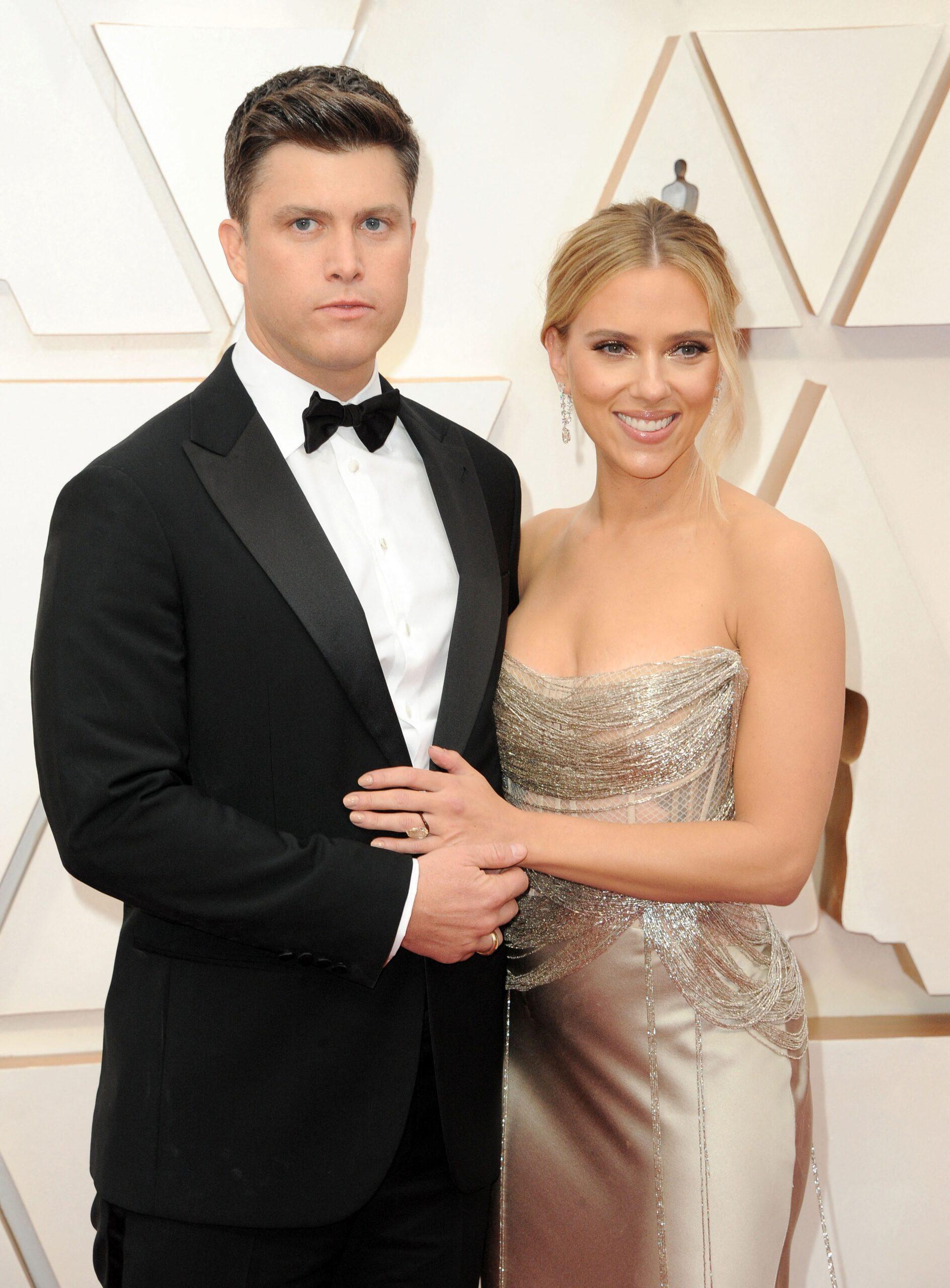 Scarlett Johansson e Colin Jost na 92ª edição do Oscar 