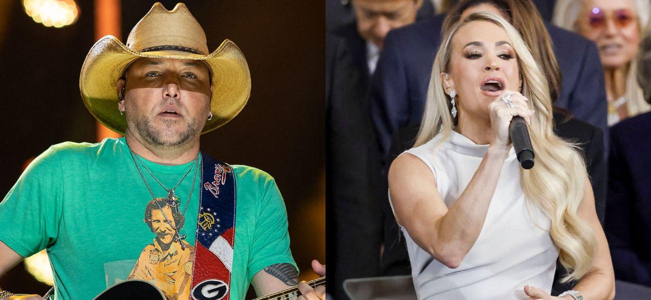 Jason Aldean (left) Carrie Underwood (right)