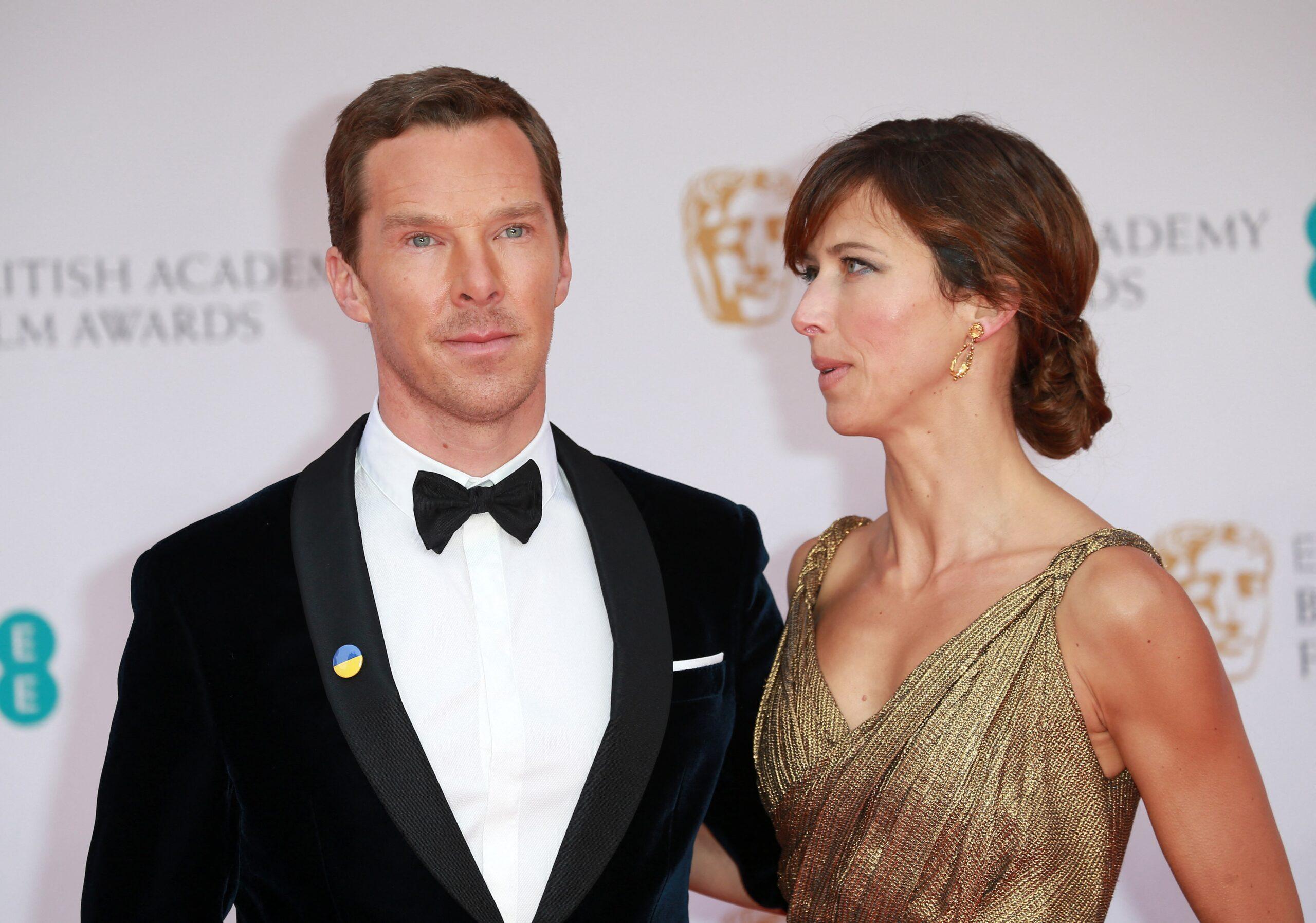 Benedict Cumberbatch and Sophie Hunter at EE British Academy Film Awards 2022 in London, England.