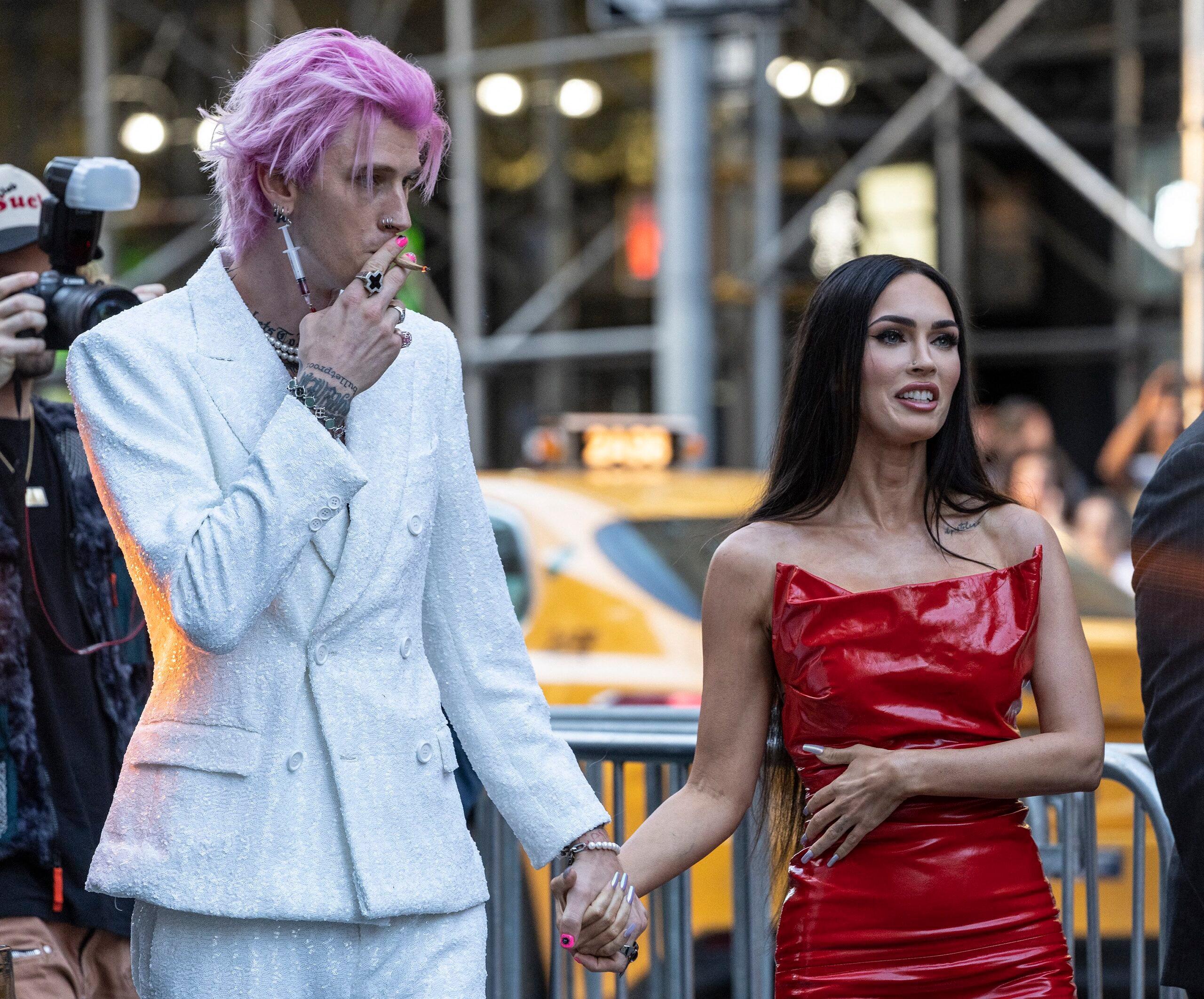 Machine Gun Kelly and Megan Fox at 'Taurus' Premiere Tribeca 2022