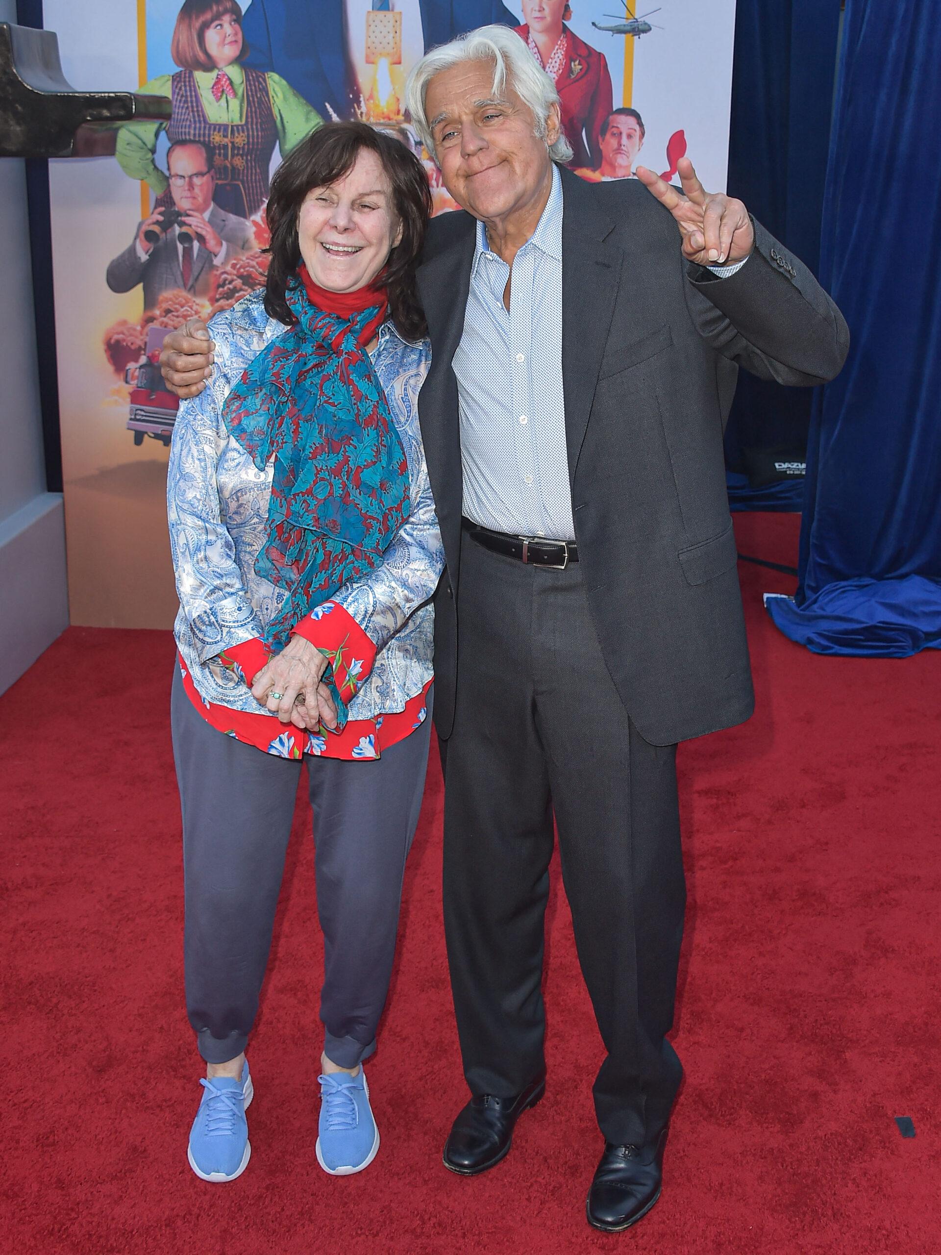 Jay Leno and his wife Mavis Leno at the Los Angeles Premiere Of Netflix's 'Unfrosted'