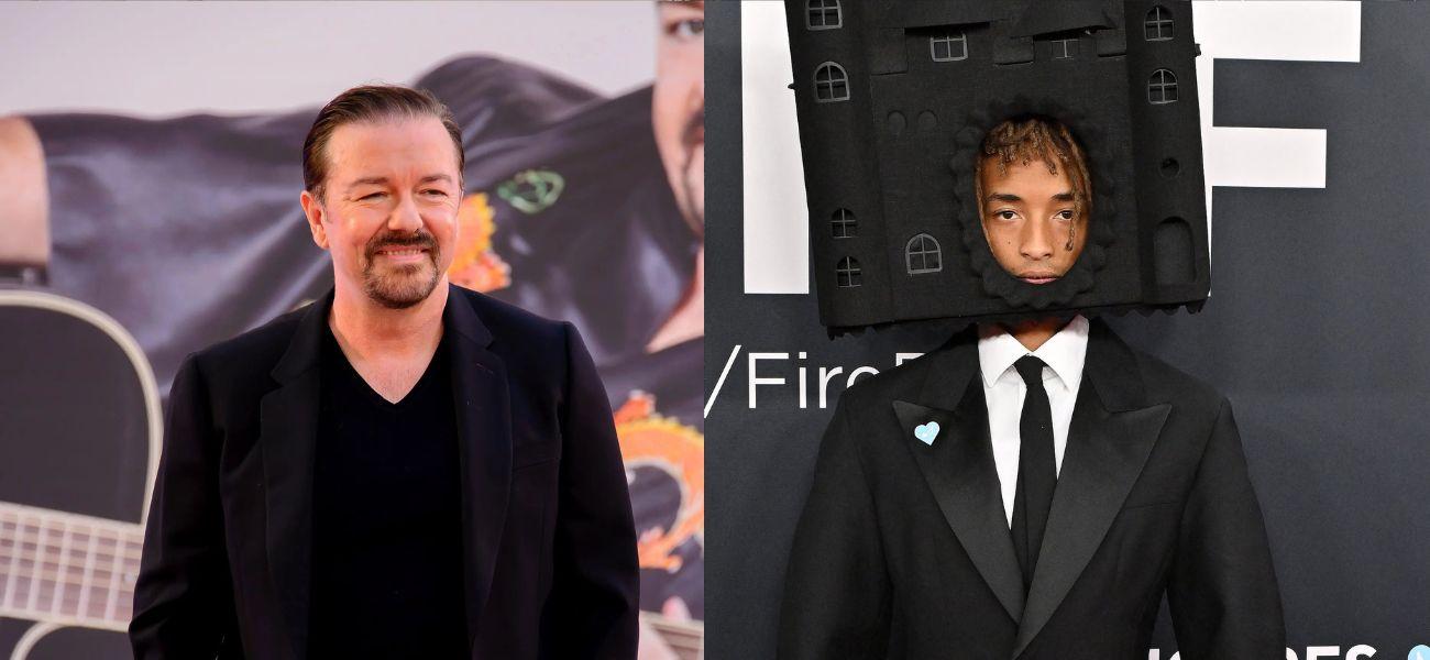 Ricky Gervais, Jaden Smith photo collage