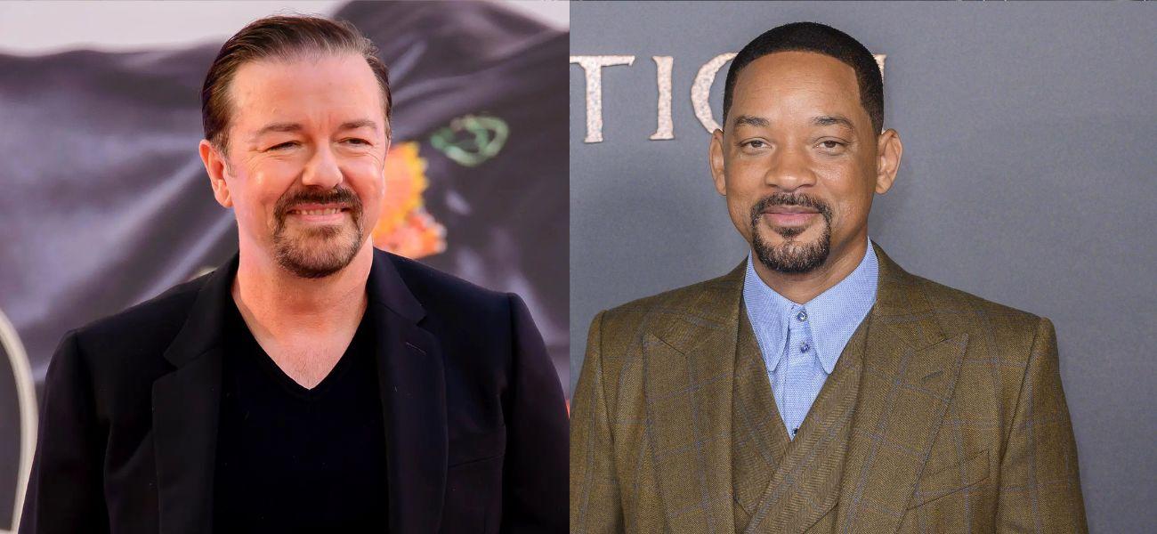 Ricky Gervais, Will Smith photo collage