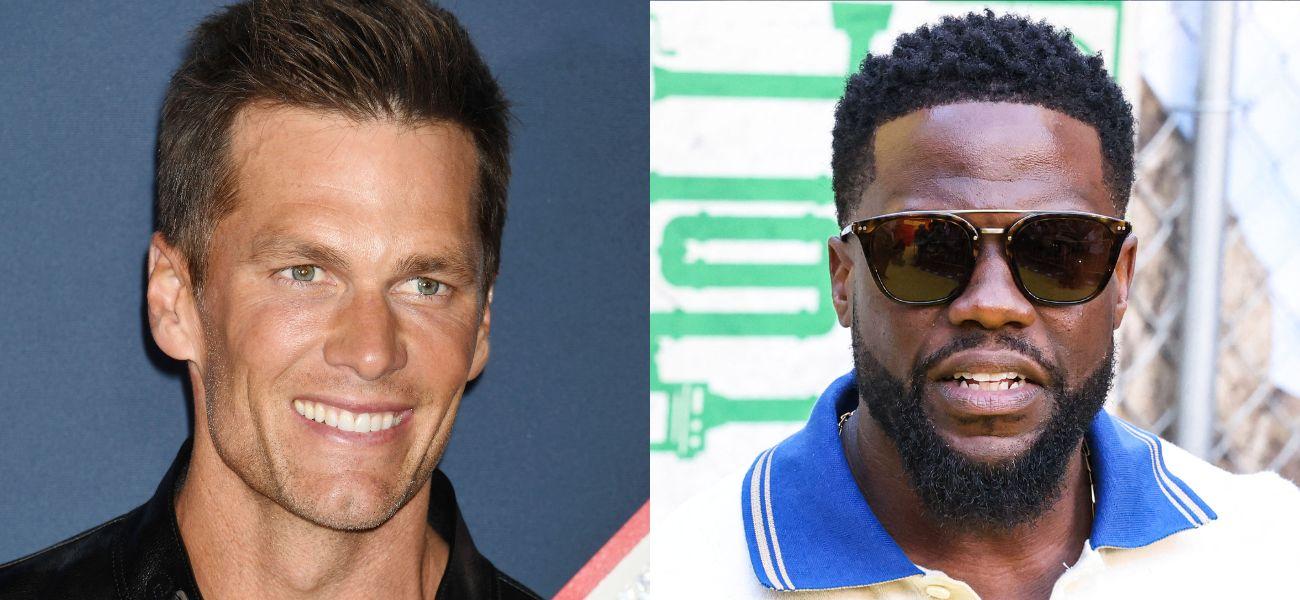 Tom Brady (left) Kevin Hart (right)