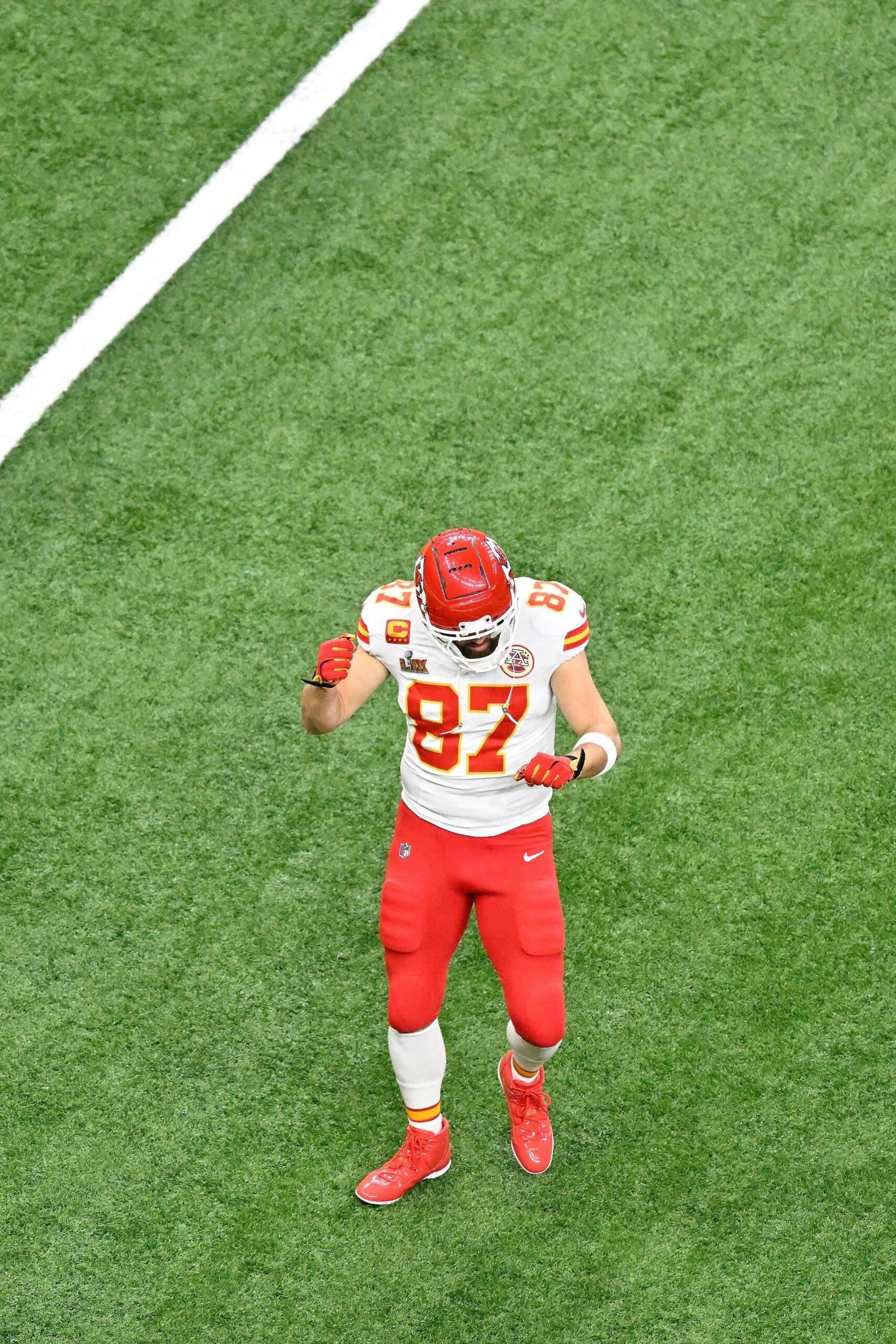 Travis Kelce on NFL field