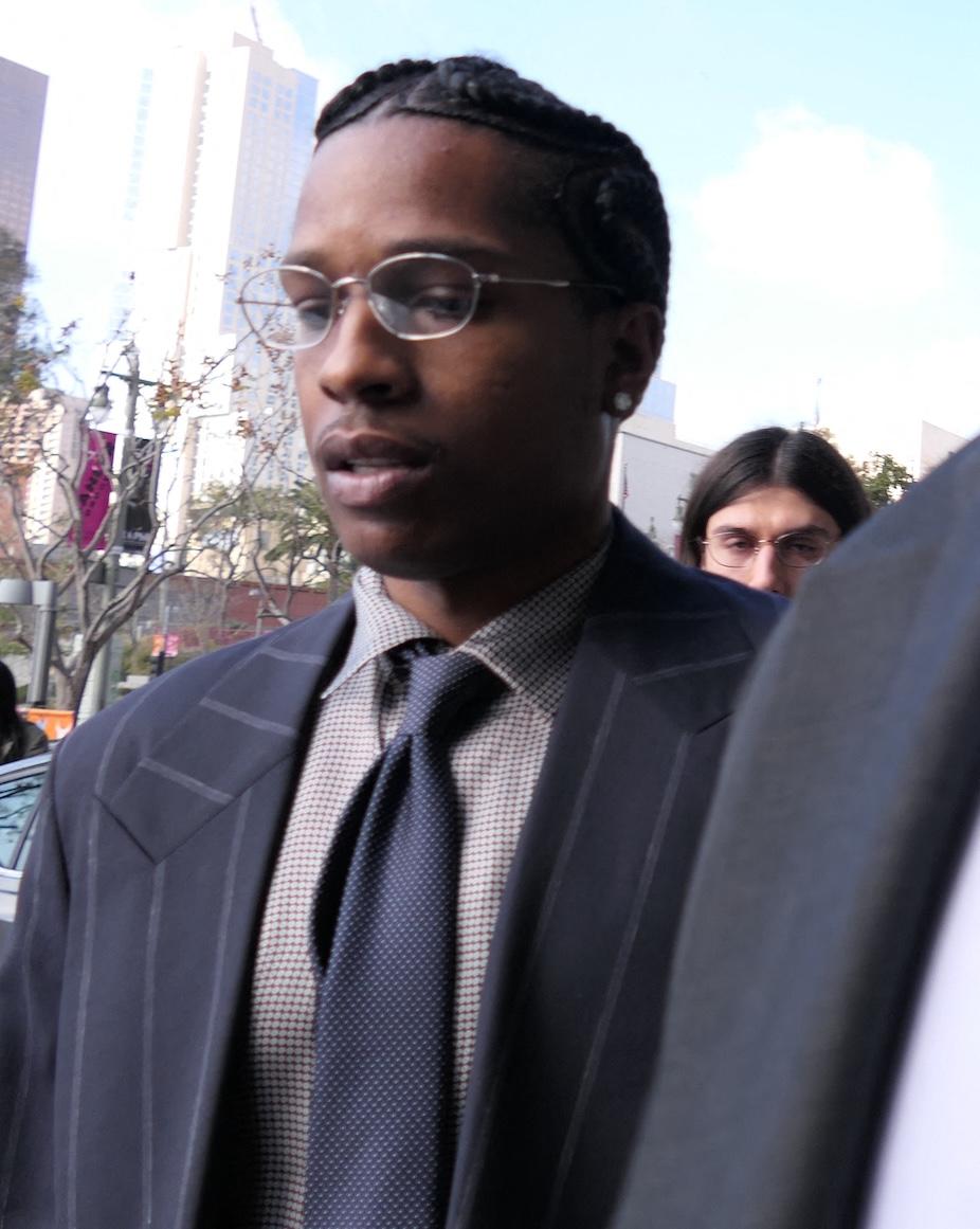 A$AP Rocky is seen arriving at court