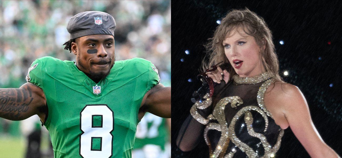 C.J. Gardner-Johnson, Taylor Swift photo collage