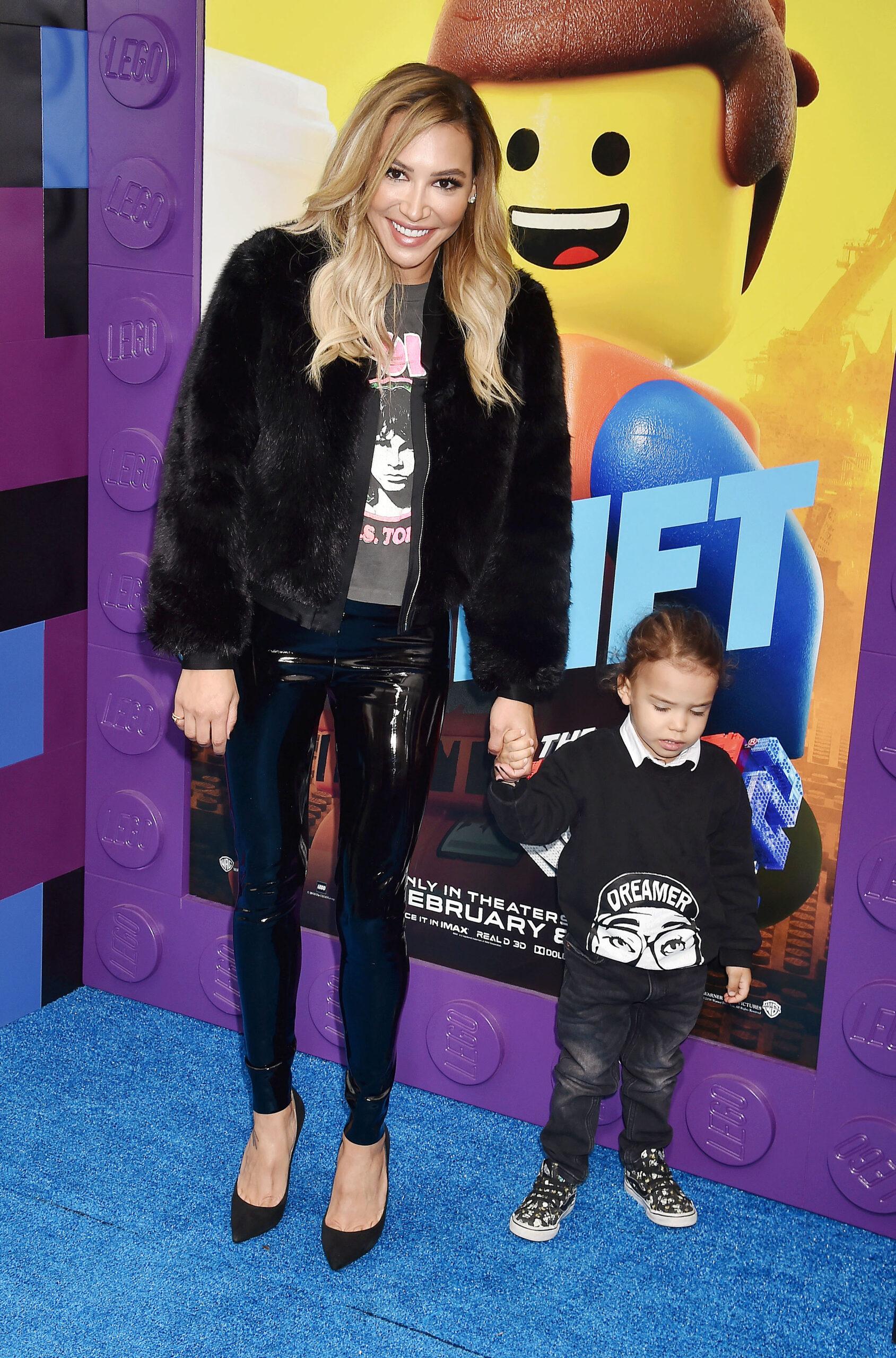 Naya Rivera and son at Premiere Of Warner Bros. Pictures' 'The Lego Movie 2: The Second Part'