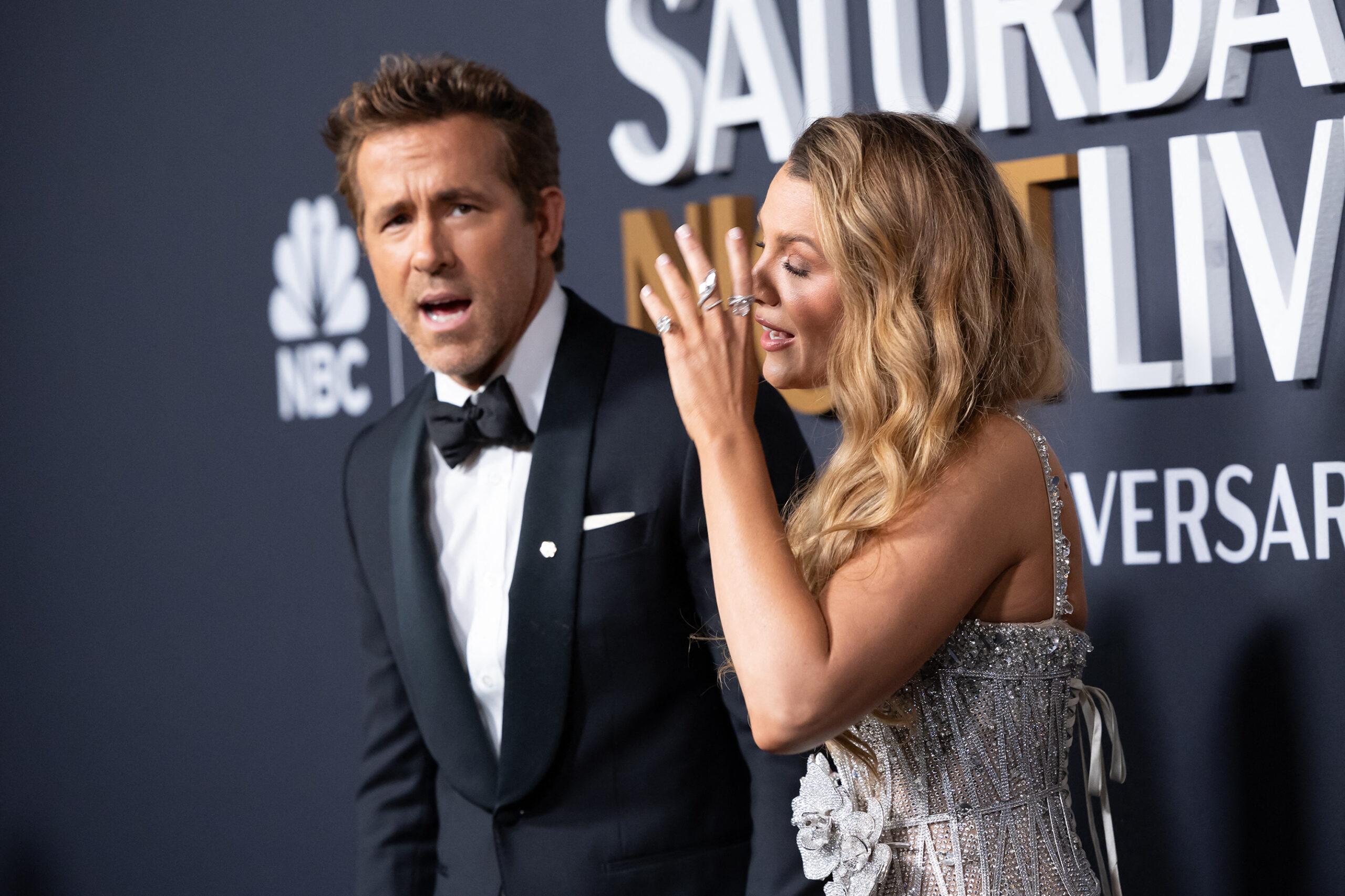 Ryan Reynolds and Blake Levli at SNL50: Special Anniversary