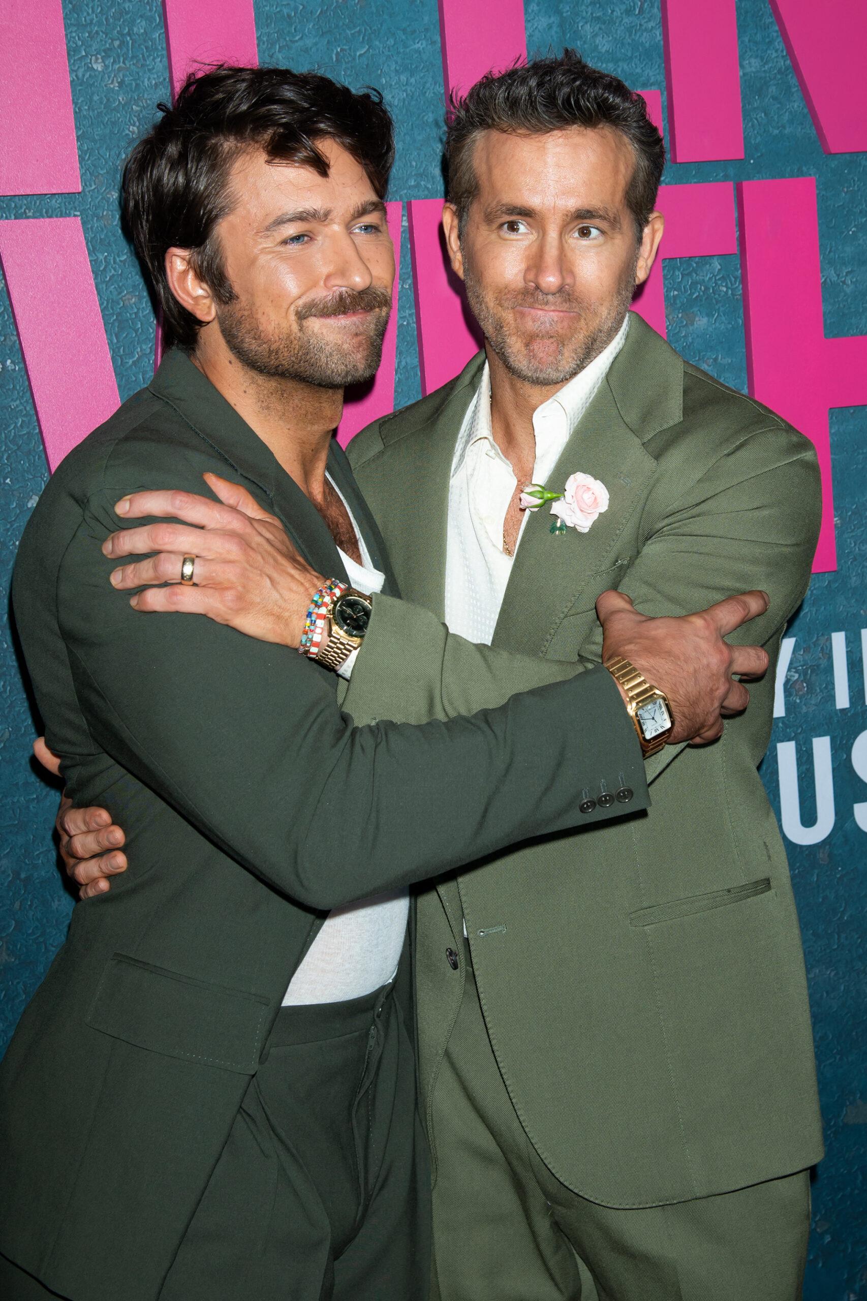 Brandon Skler and Ryan Reynolds Hugs