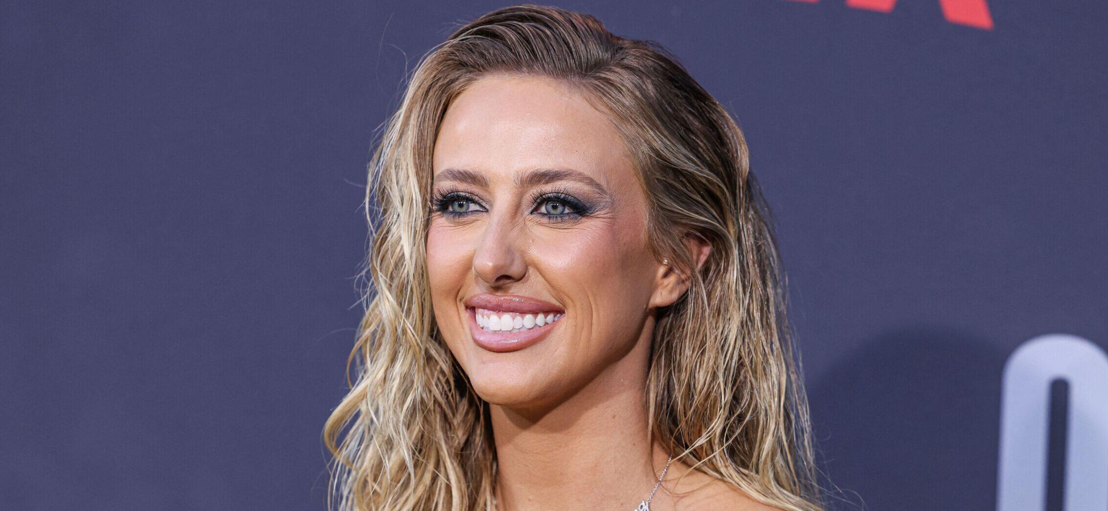 HOLLYWOOD, LOS ANGELES, CALIFORNIA, USA - JULY 11: Los Angeles Premiere Of Netflix's 'Quarterback' Season 1 held at the Netflix Tudum Theater on July 11, 2023 in Hollywood, Los Angeles, California, United States. 12 Jul 2023 Pictured: Brittany Mahomes. Photo credit: Xavier Collin/Image Press Agency / MEGA TheMegaAgency.com +1 888 505 6342 (Mega Agency TagID: MEGA1006477_042.jpg) [Photo via Mega Agency]